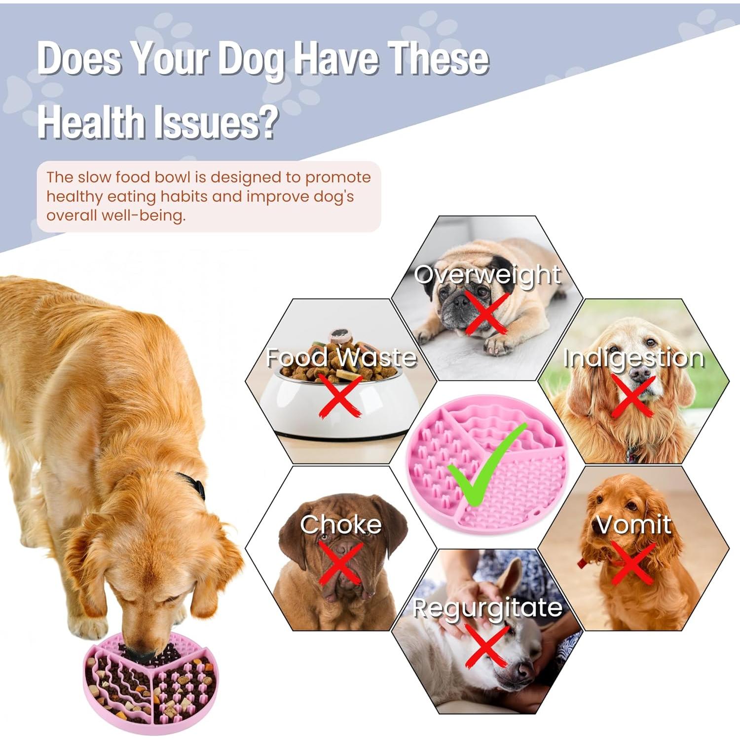 Alfombrilla Lamer para Perros y Gatos Nothomme Rosa 19cm