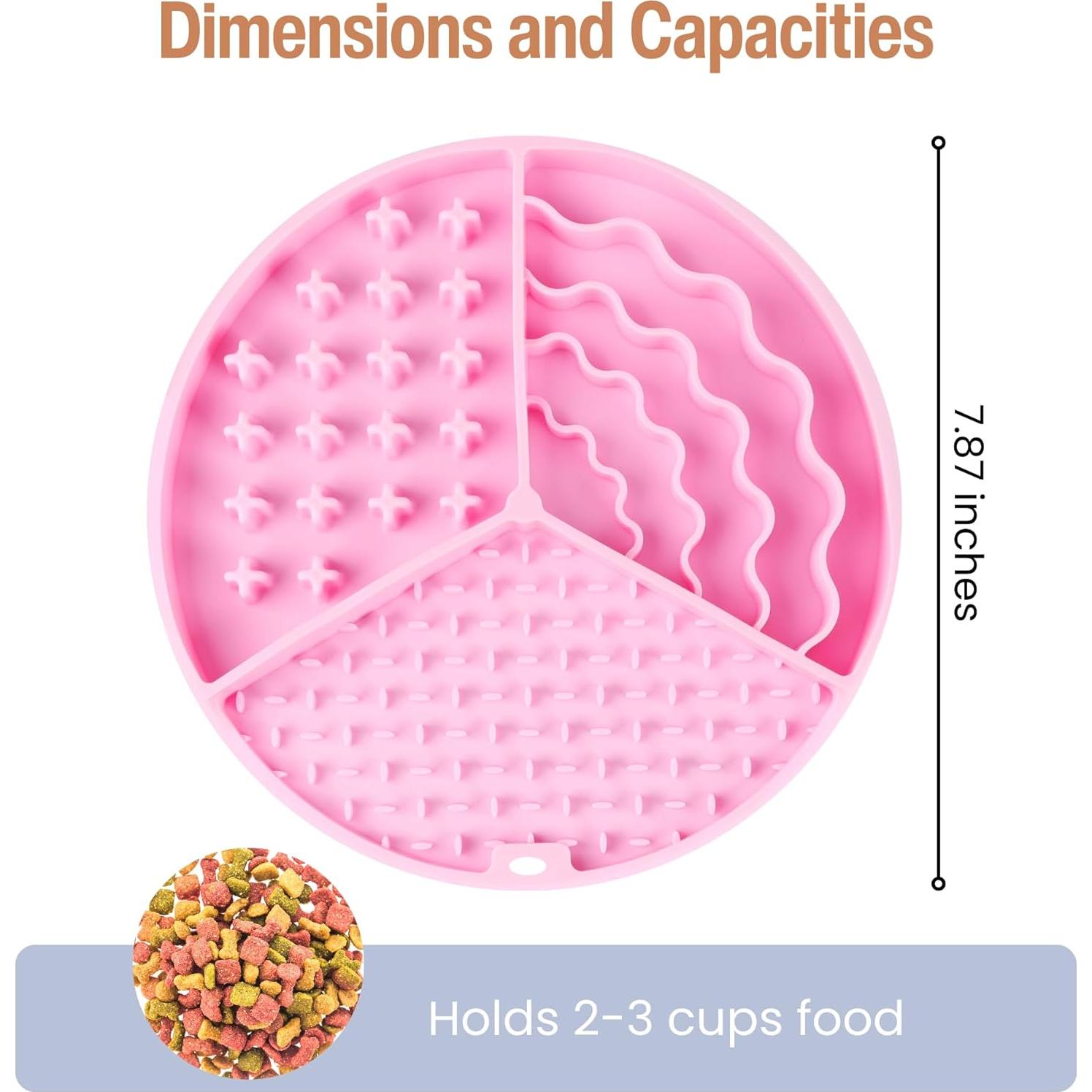 Alfombrilla Lamer para Perros y Gatos Nothomme Rosa 19cm