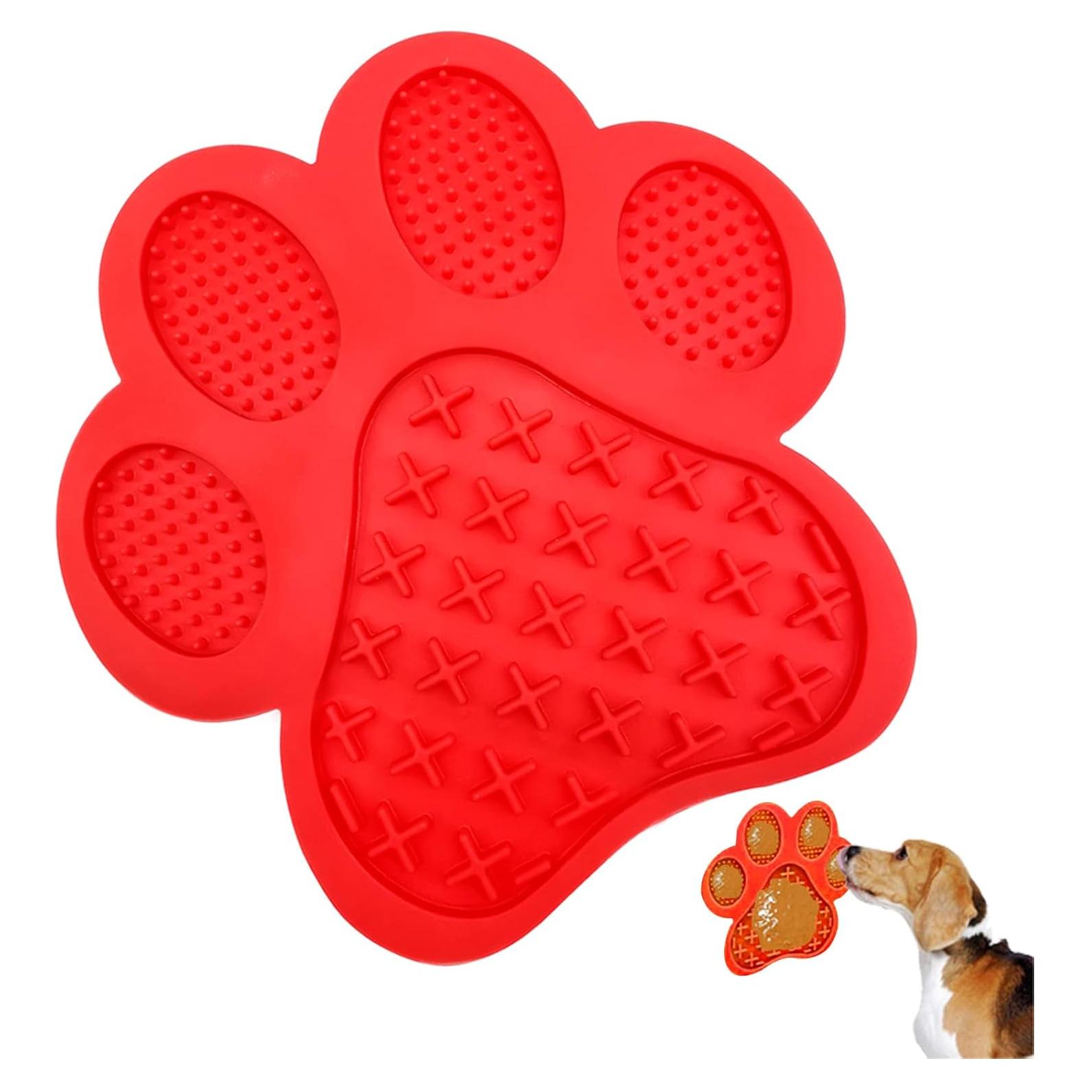Alfombrilla para Lamer Perros Mycicy Rojo 17.78cm Antideslizante