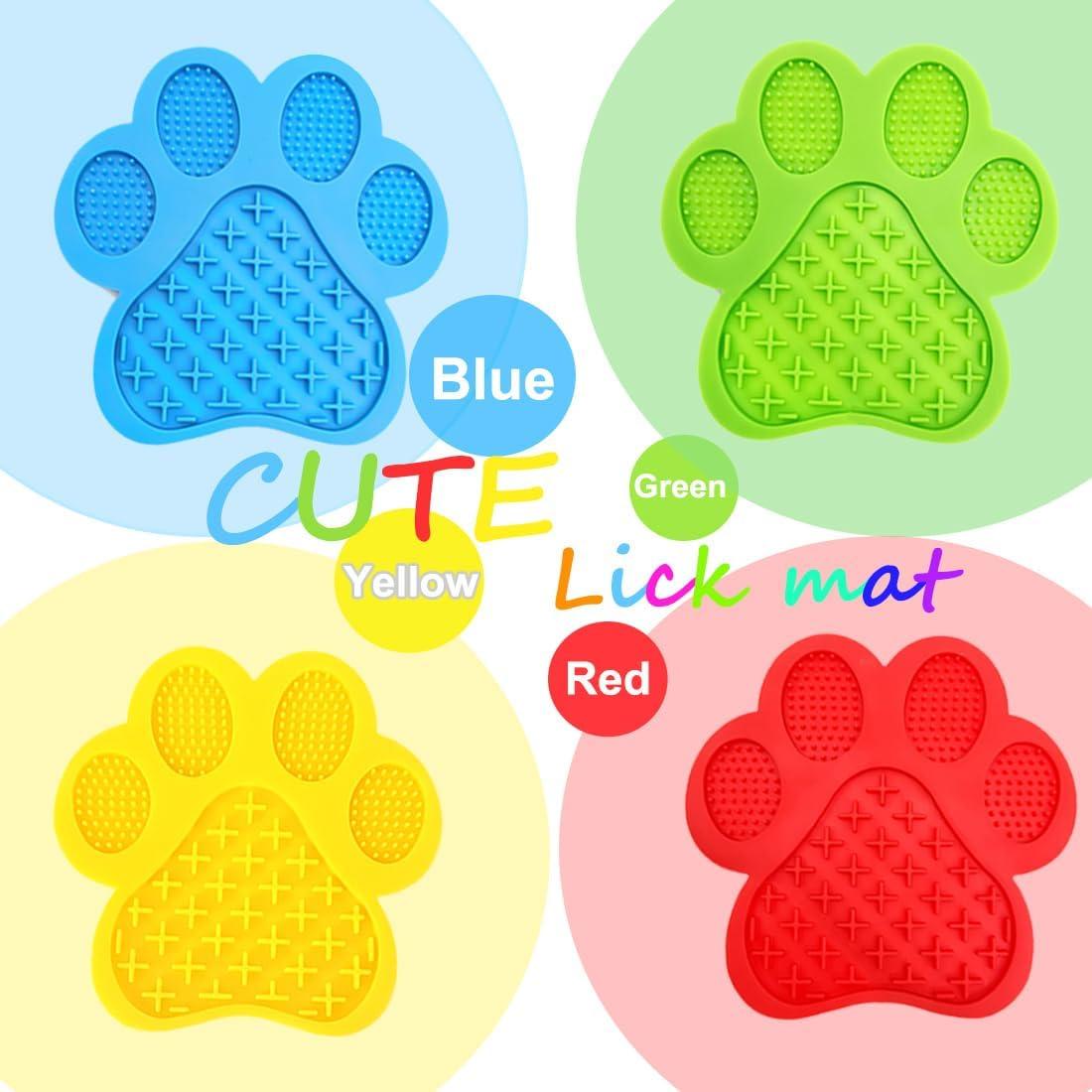 Alfombrilla para Lamer Perros Mycicy Rojo 17.78cm Antideslizante