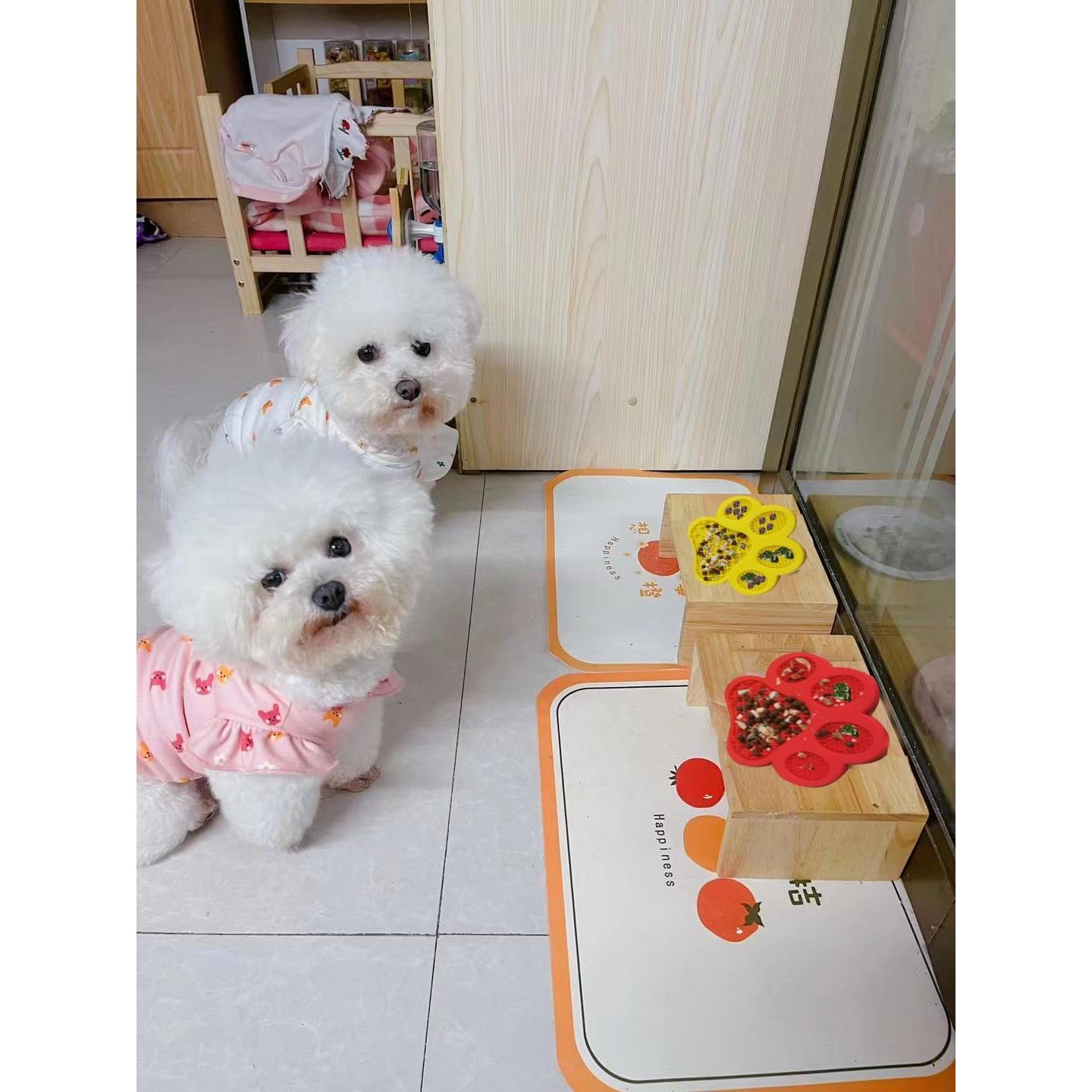 Alfombrilla para Lamer Perros Mycicy Rojo 17.78cm Antideslizante