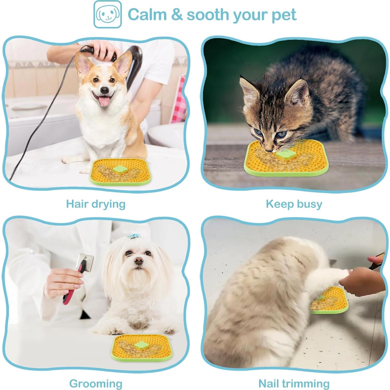 Alfombrilla de Lamer Avont para Perros y Gatos Naranja 18.5 cm