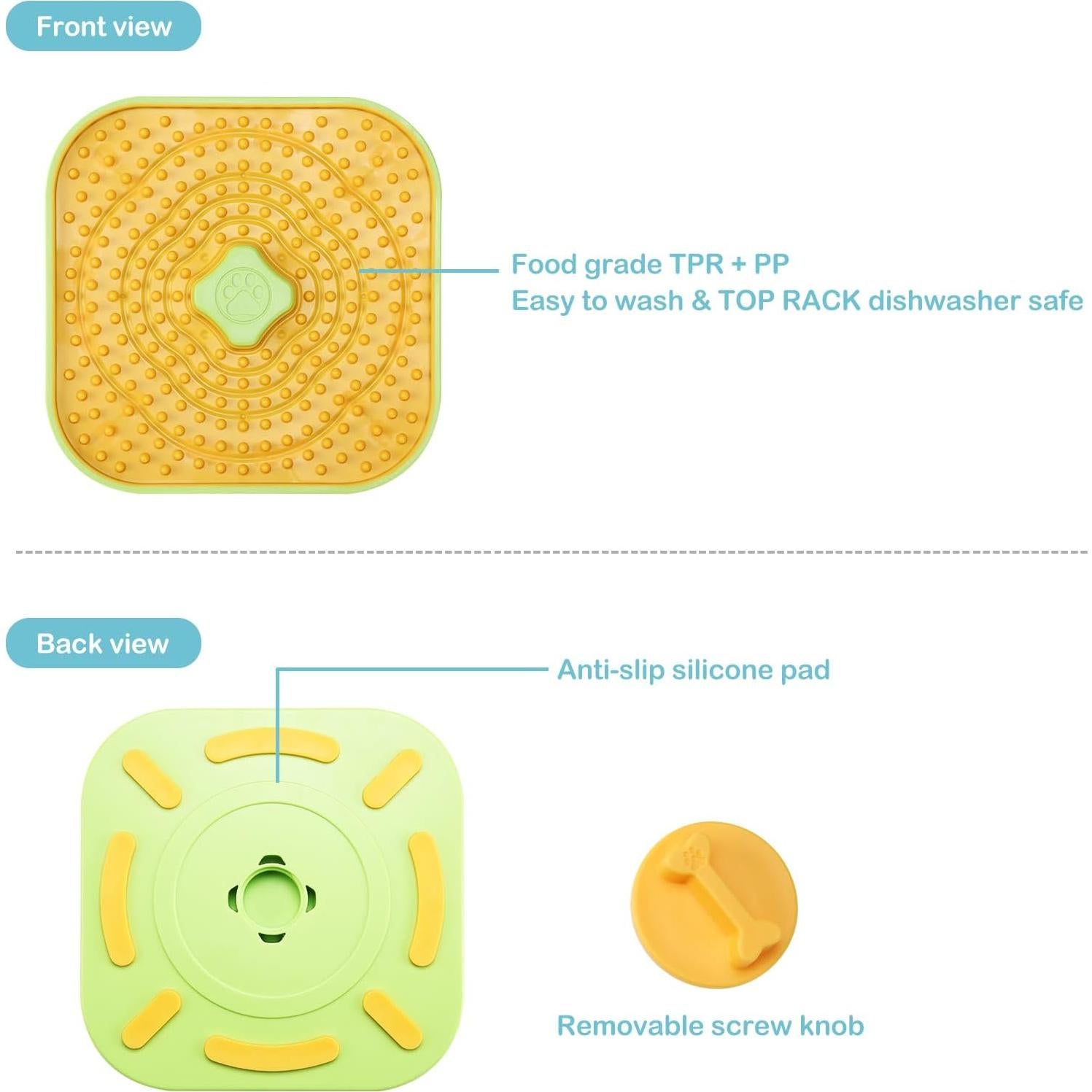 Alfombrilla de Lamer Avont para Perros y Gatos Naranja 18.5 cm