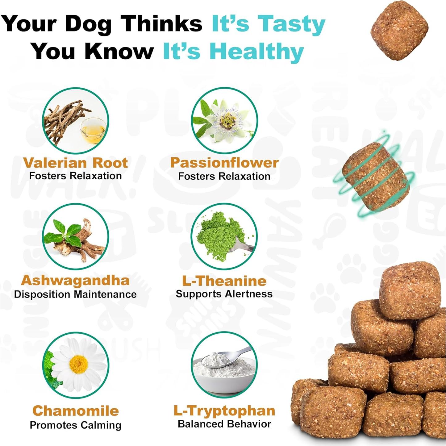 Masticables Calmantes Doggie Dailies Mantequilla de Maní 225g