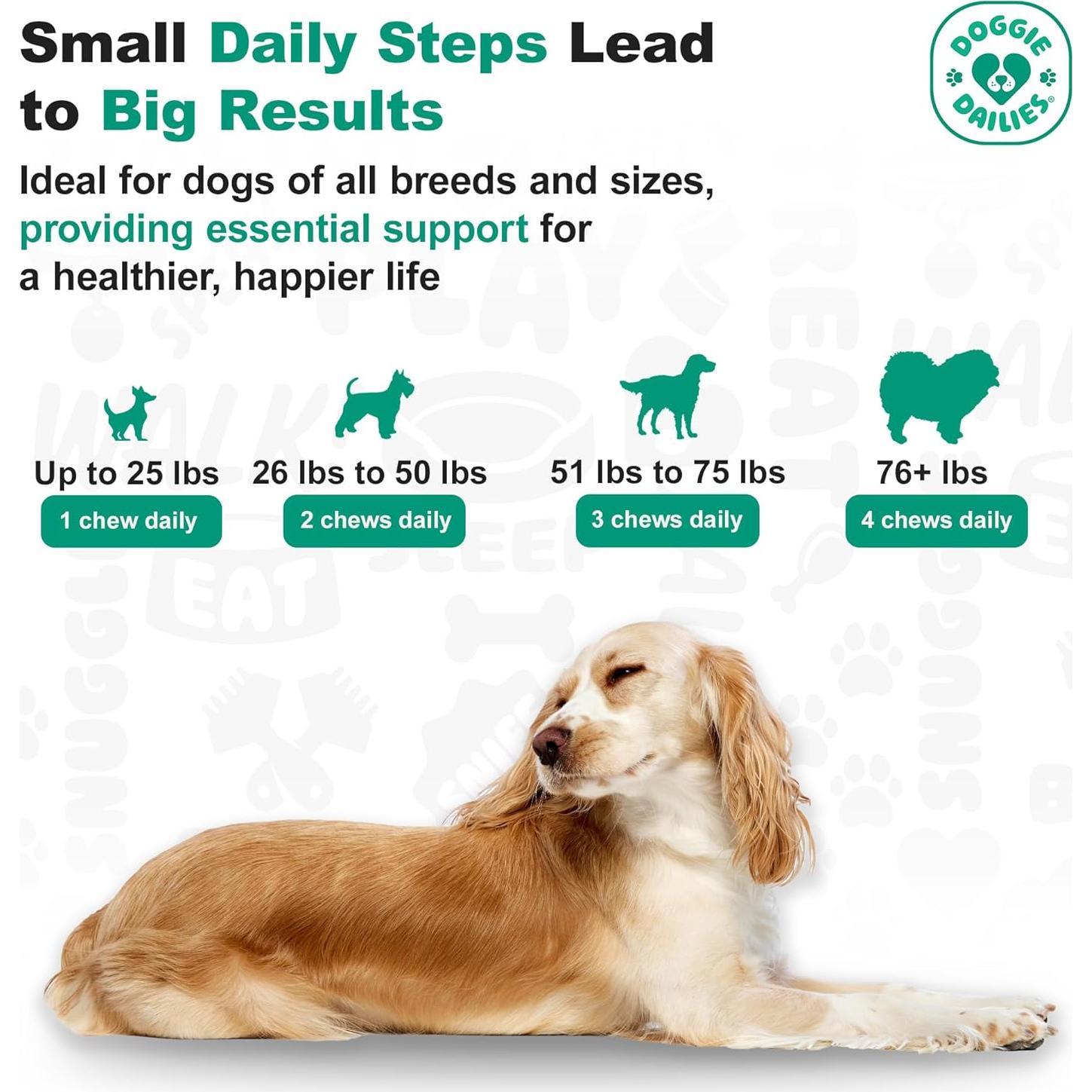 Masticables Calmantes Doggie Dailies Mantequilla de Maní 225g