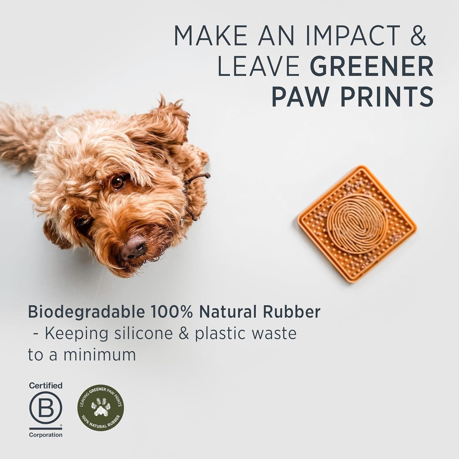 Alfombrilla para Lamer Perros HEVEA Caucho Natural 19.5cm