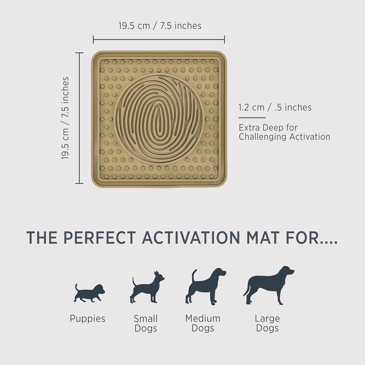 Alfombrilla para Lamer Perros HEVEA Caucho Natural 19.5cm