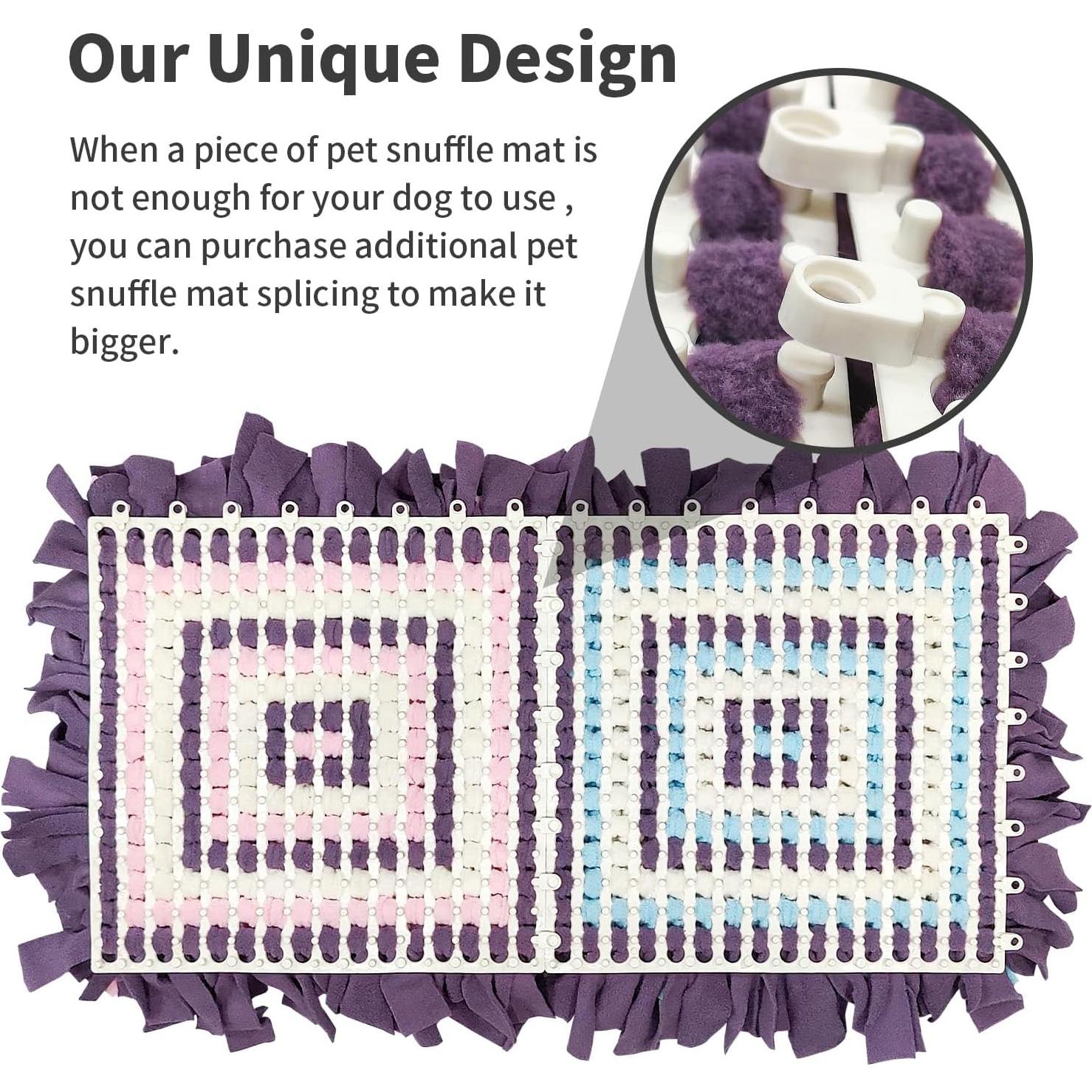 Alfombra de olfato para perros LIVEKEY 45x45 cm Rosa/Violeta/Blanco