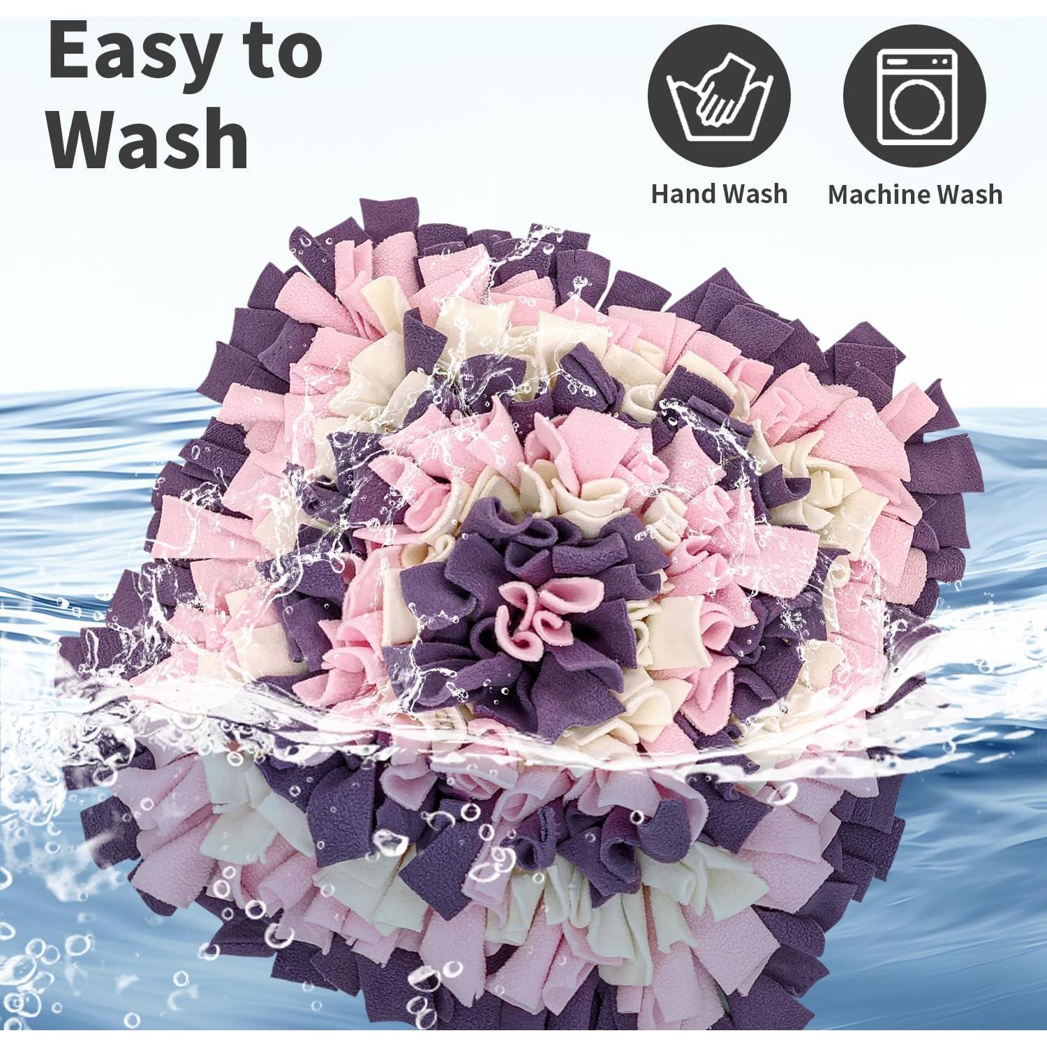 Alfombra de olfato para perros LIVEKEY 45x45 cm Rosa/Violeta/Blanco