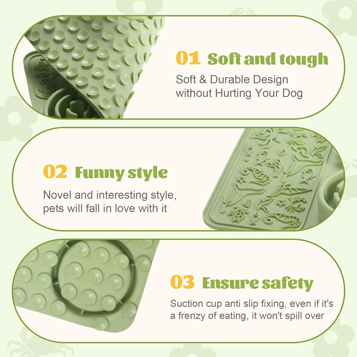 Alfombrilla de Silicona para Lamer Star&Mi 42.5x28.5cm Verde