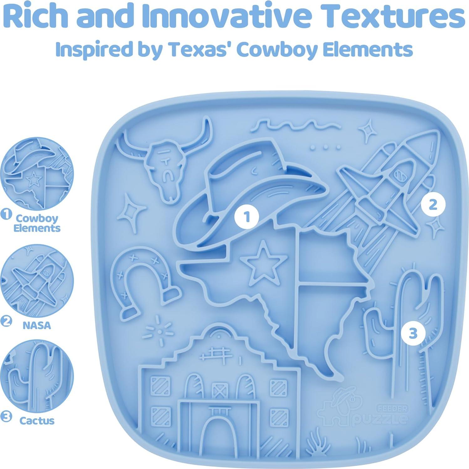 Alfombra de Alimentación Lenta para Perros Puzzle Feeder Azul