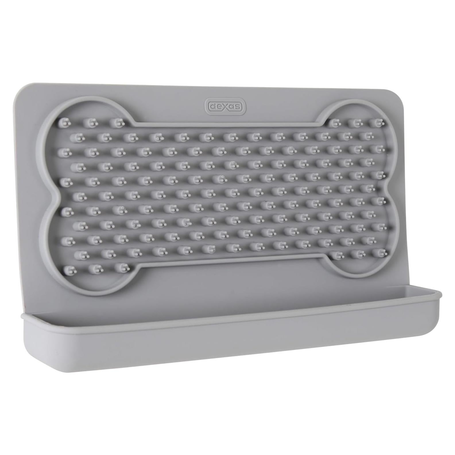 Alfombrilla de Lamer Dexas Snack & Distract 24.1x14cm Gris