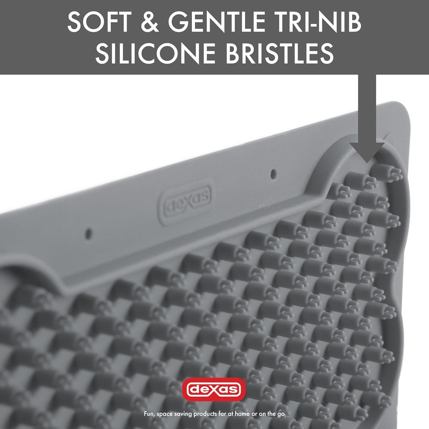 Alfombrilla de Lamer Dexas Snack & Distract 24.1x14cm Gris