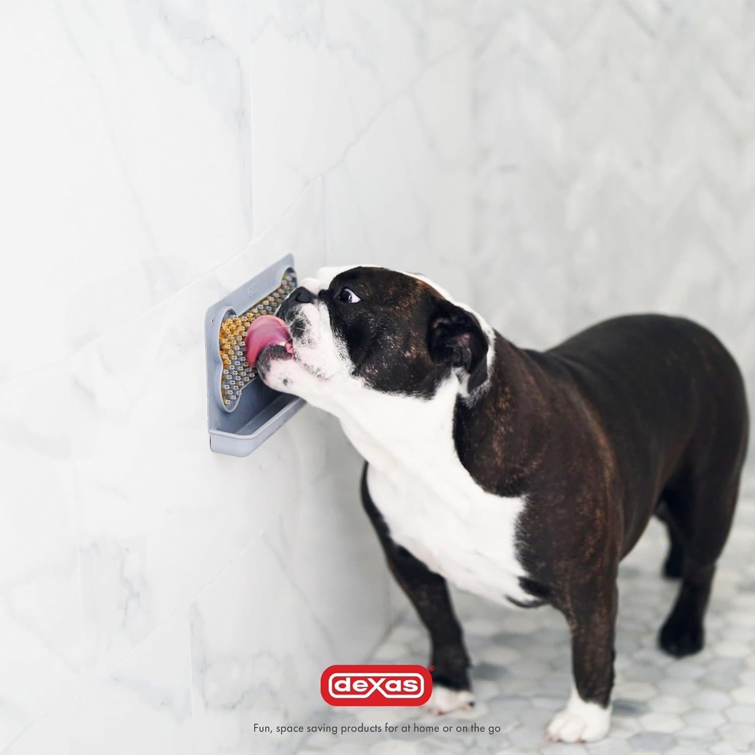 Alfombrilla de Lamer Dexas Snack & Distract 24.1x14cm Gris