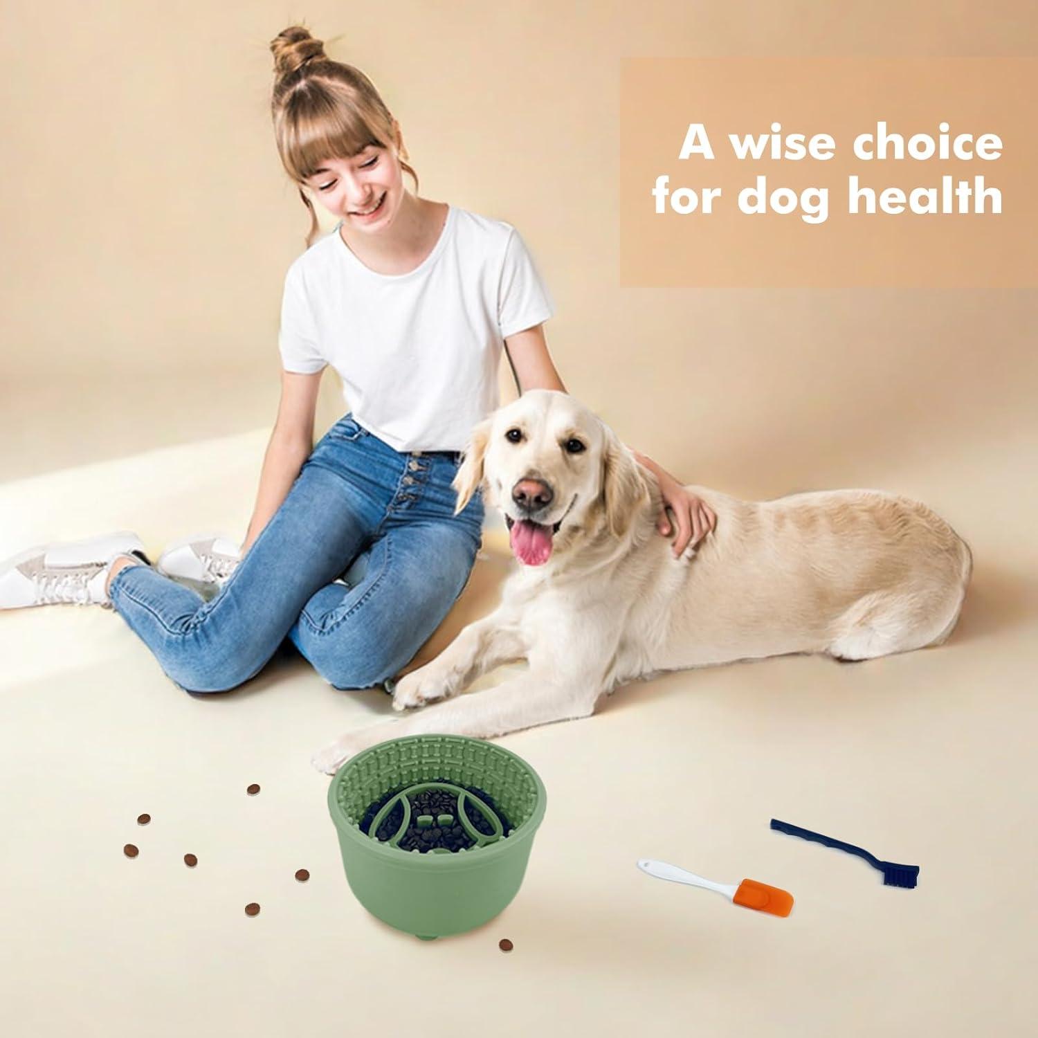 Cuenco de Silicona Antideslizante ZOURYNUA 4.2 Tazas Verde