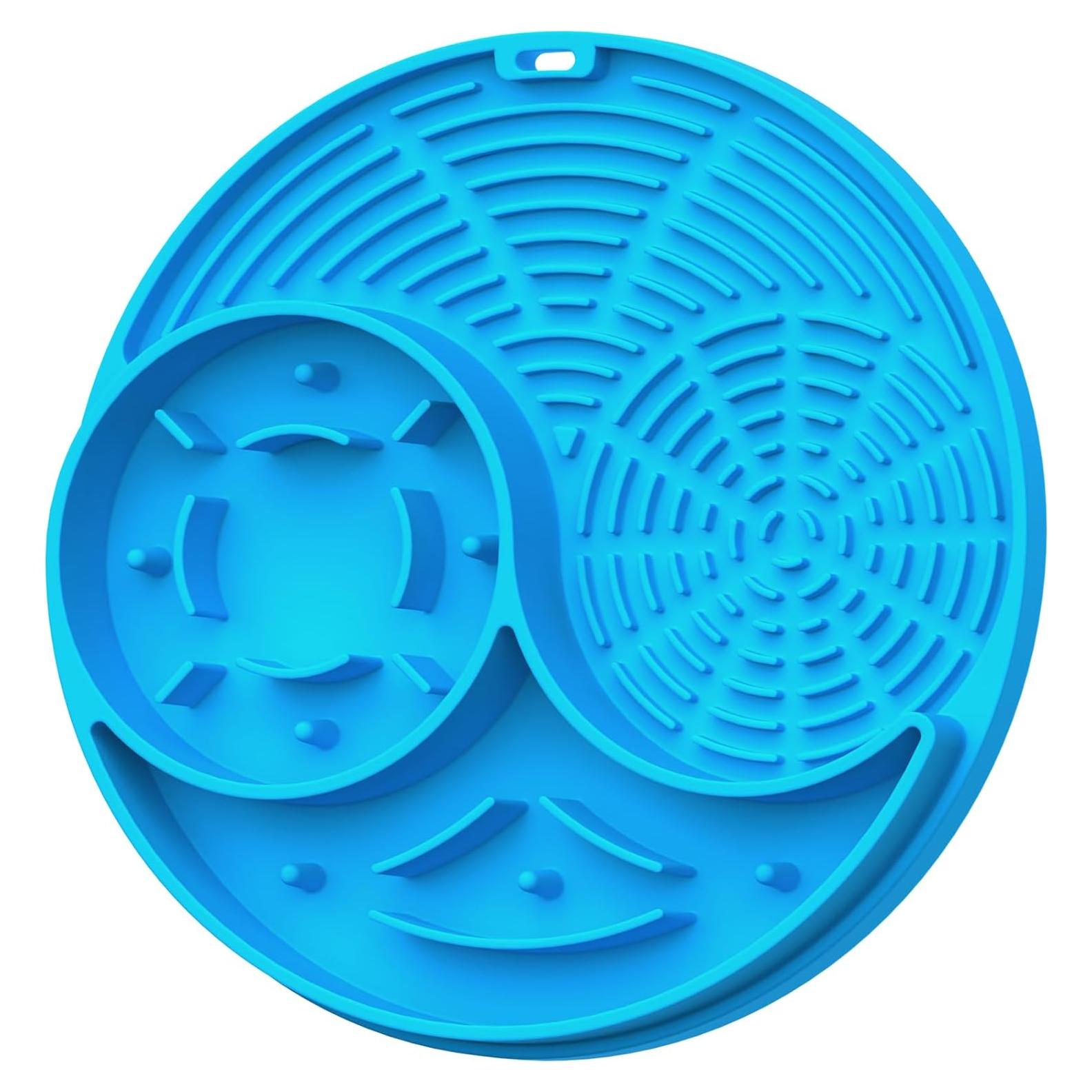 Alfombrilla de Lamer Tacrasz para Perro y Gato Azul Claro