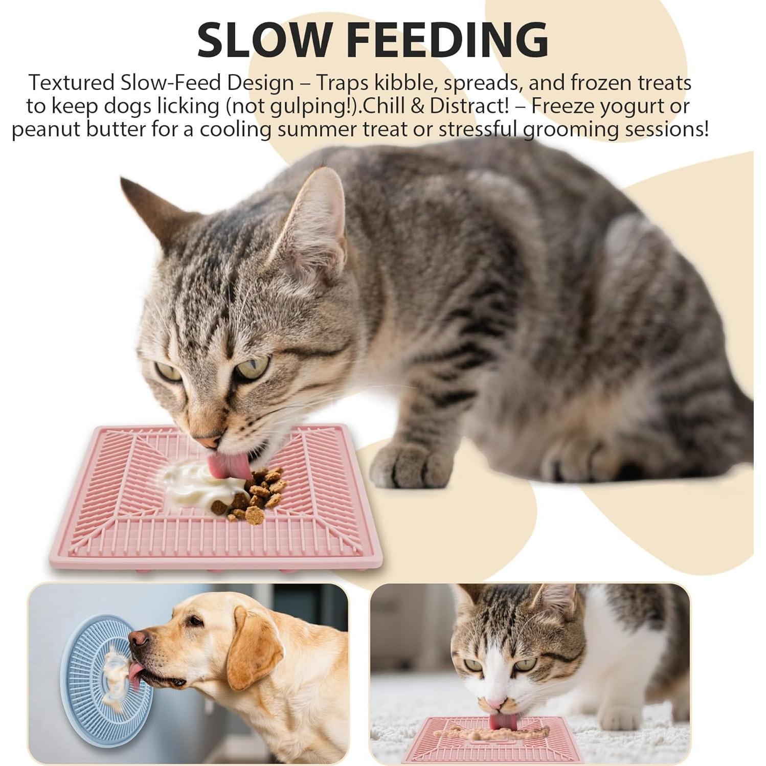 Alfombrilla Lick PawSailor Rosa 22.1cm para Perros y Gatos