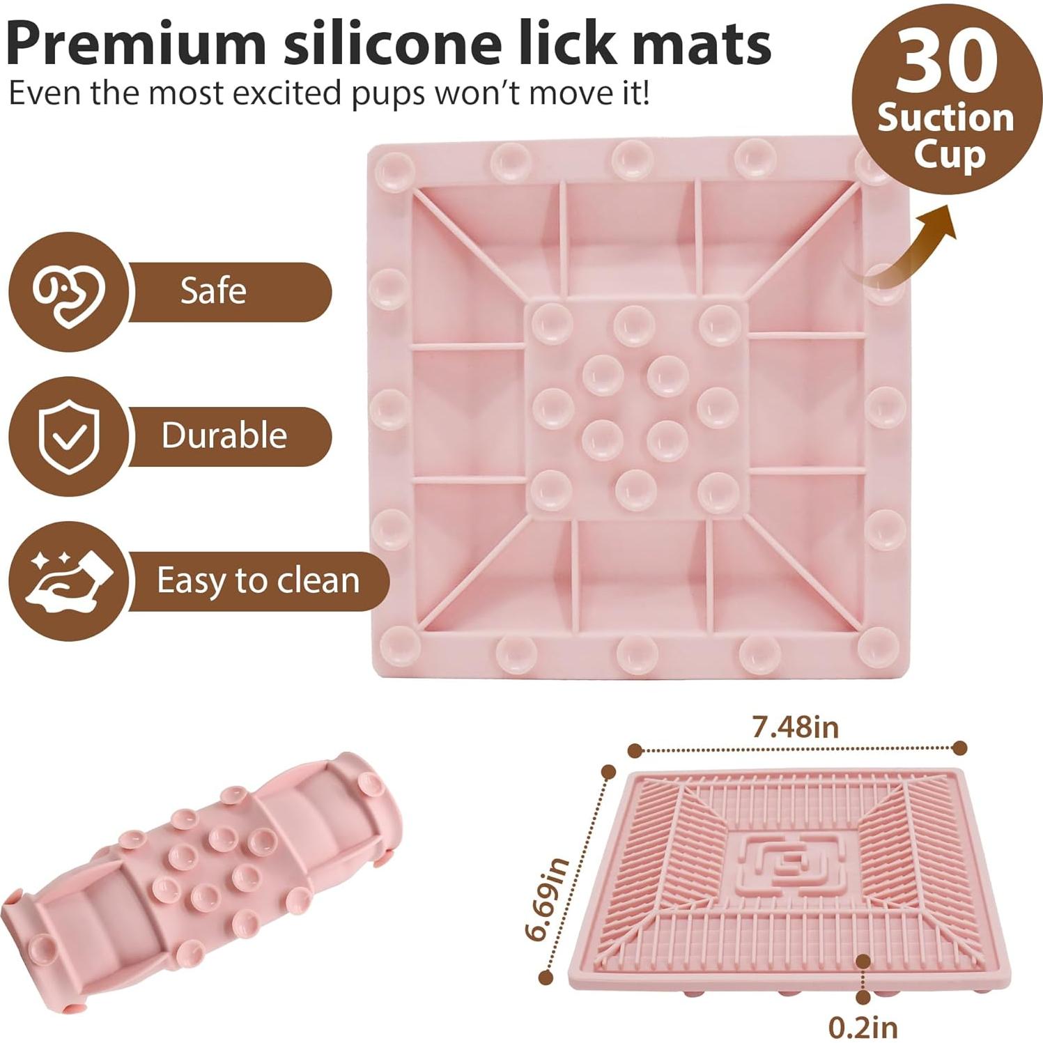 Alfombrilla Lick PawSailor Rosa 22.1cm para Perros y Gatos