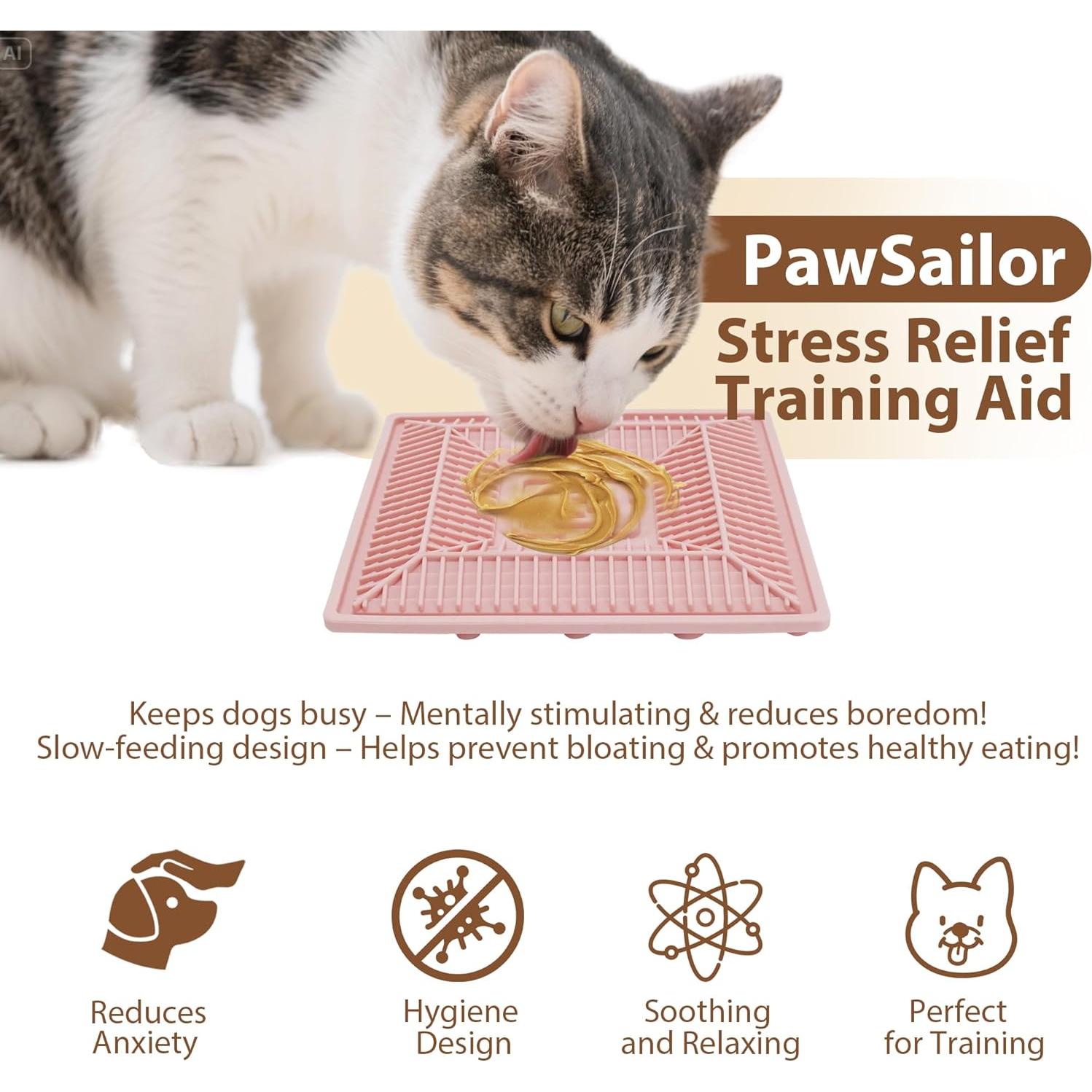 Alfombrilla Lick PawSailor Rosa 22.1cm para Perros y Gatos