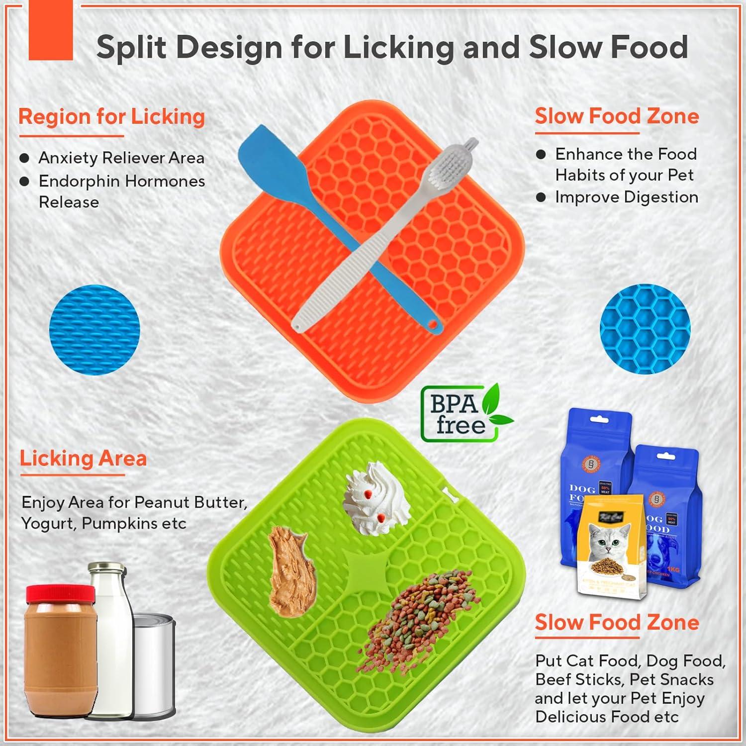 Alfombrilla de Lamido Heksa para Perros y Gatos - Alivio de Ansiedad