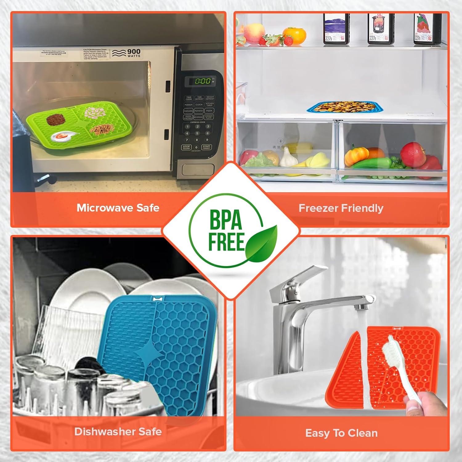 Alfombrilla de Lamido Heksa para Perros y Gatos - Alivio de Ansiedad