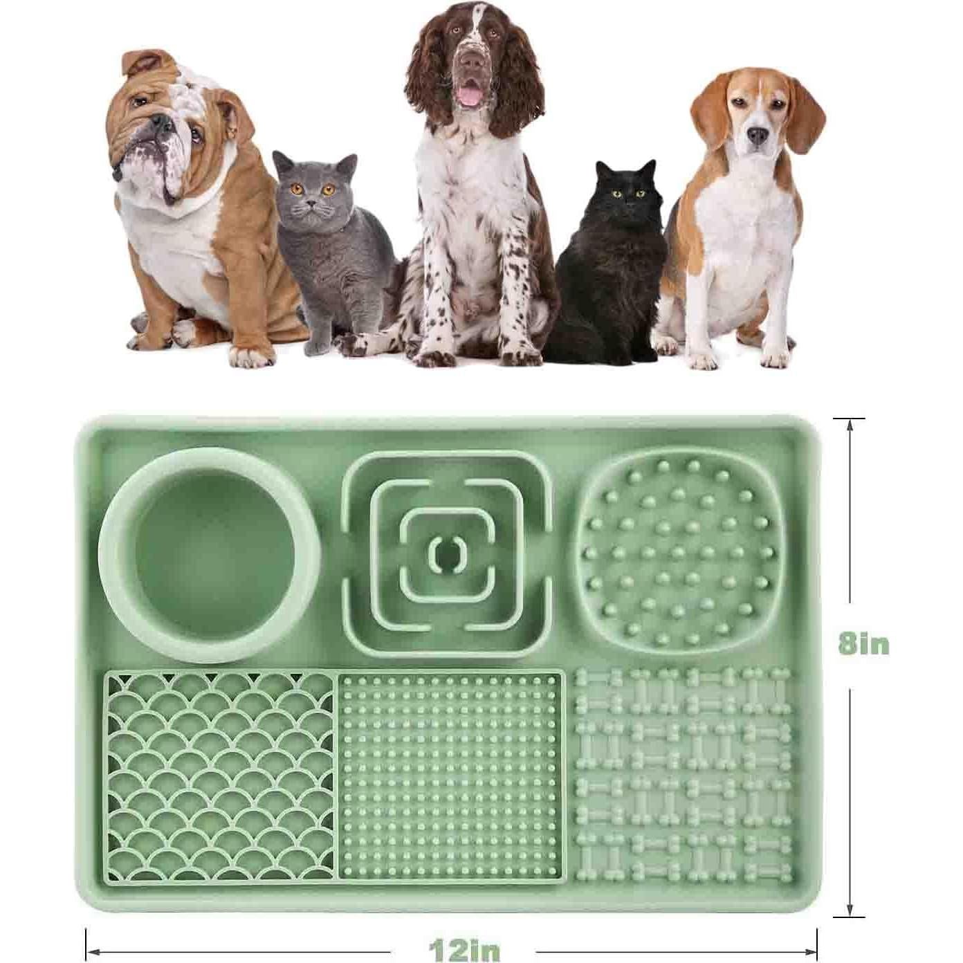 Alfombrilla de Silicona para Perros MIKITOYzone Verde 27.9x12.7cm