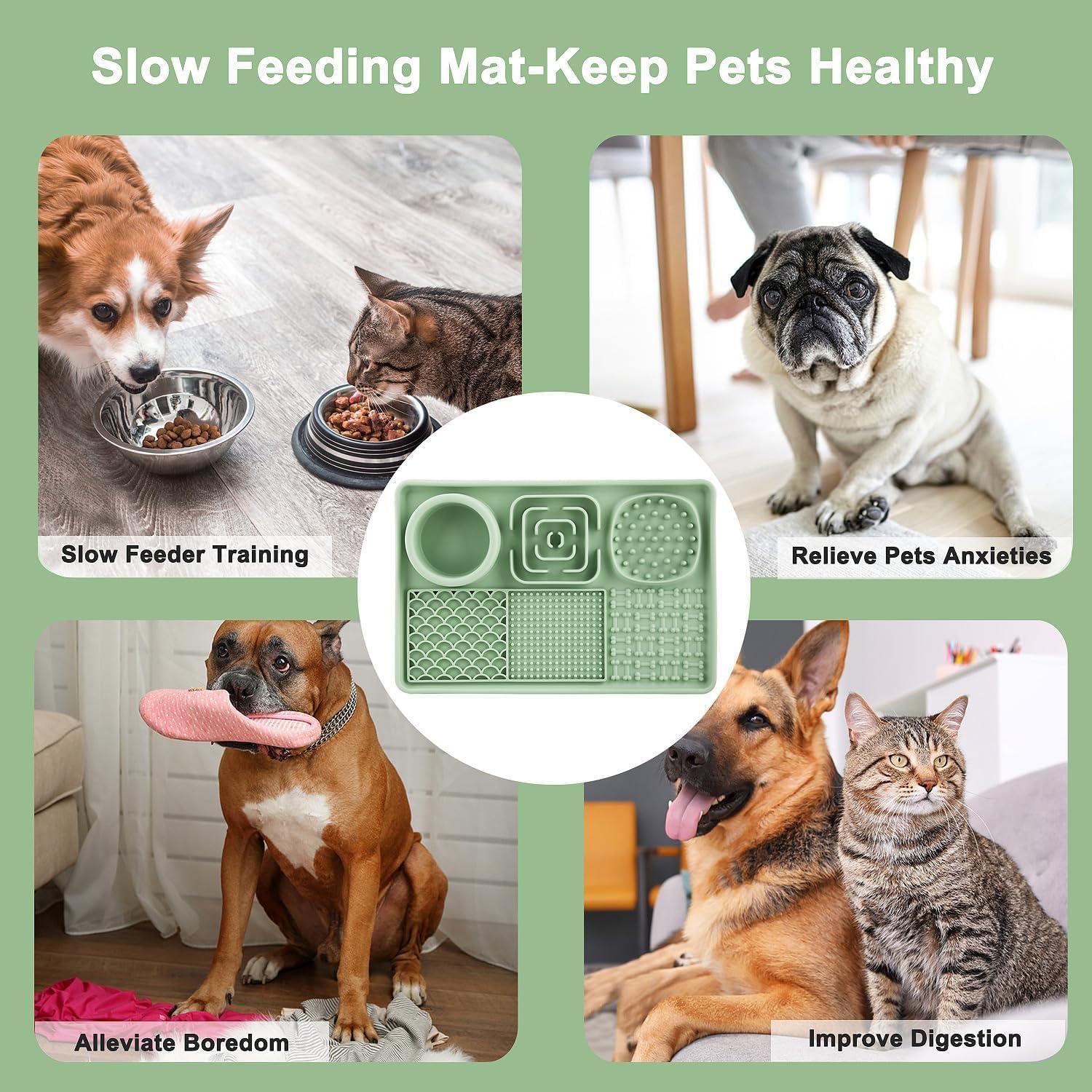 Alfombrilla de Silicona para Perros MIKITOYzone Verde 27.9x12.7cm