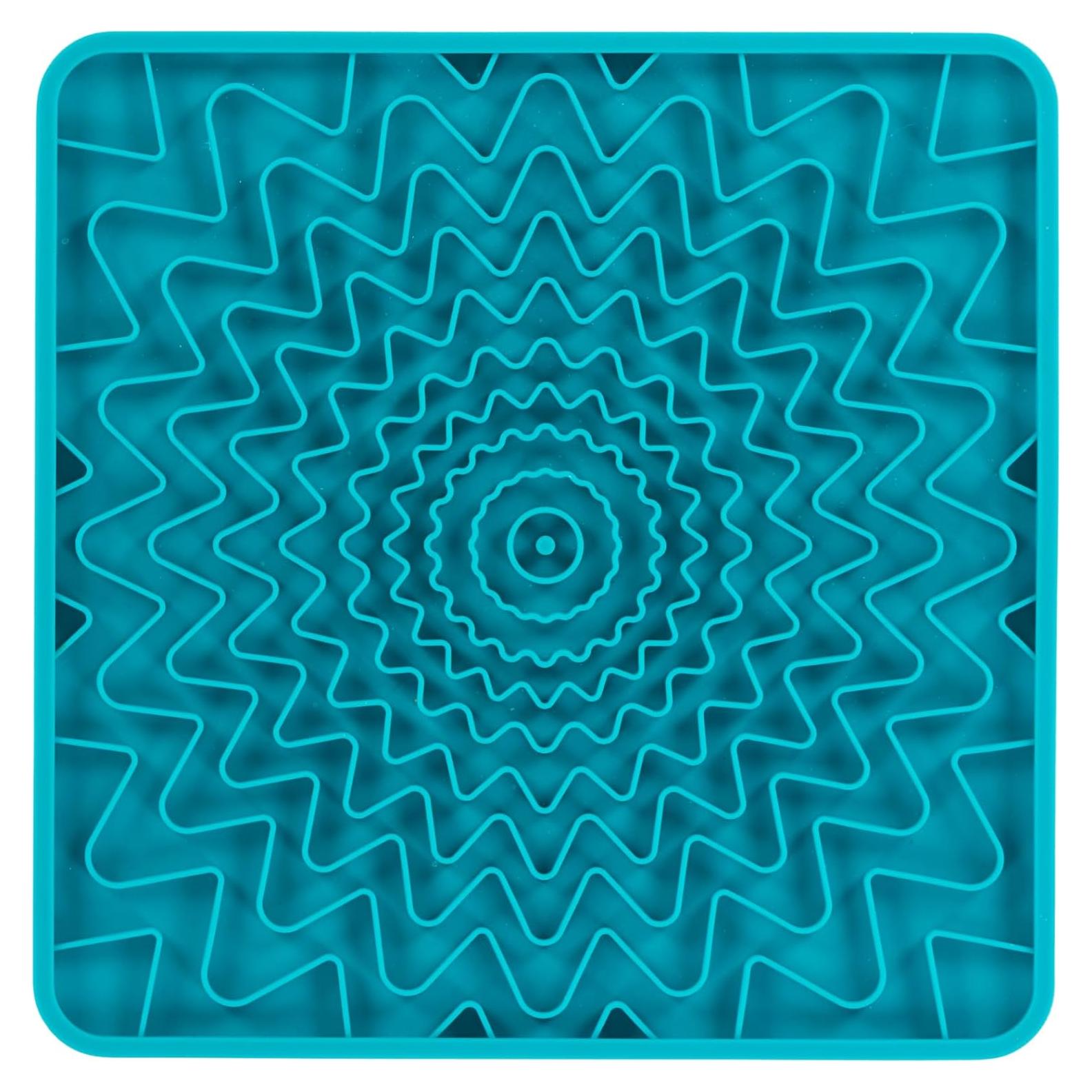 Tapete Terapéutico de Silicona Messy Mutts 24.1x24.1cm Azul