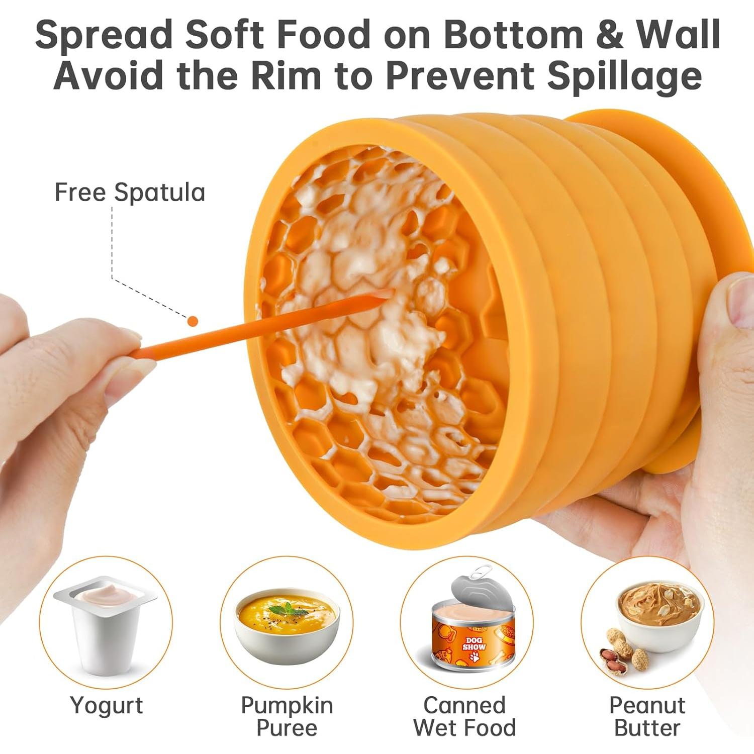 Cuenco de Alimentación Lenta NiHome para Perros - Silicona, 12cm