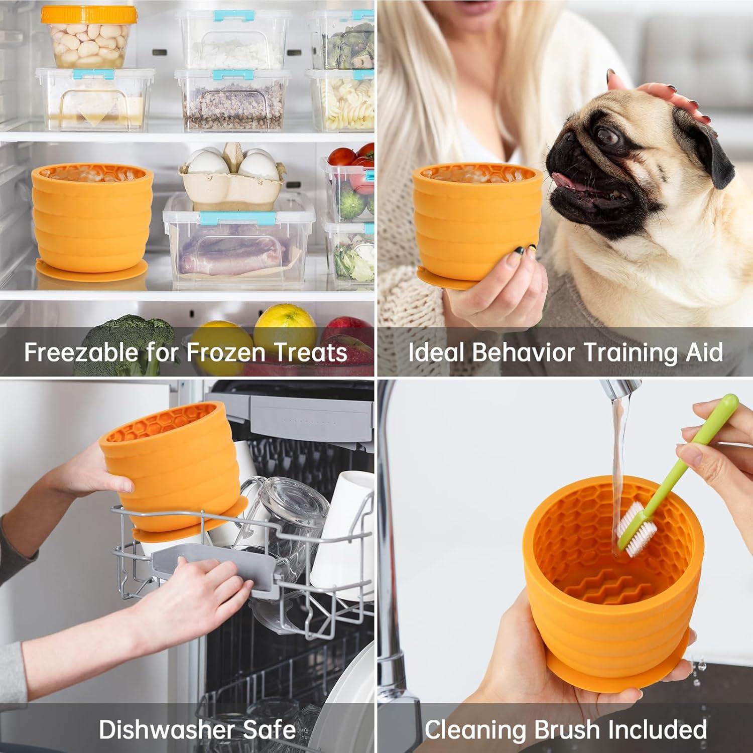 Cuenco de Alimentación Lenta NiHome para Perros - Silicona, 12cm