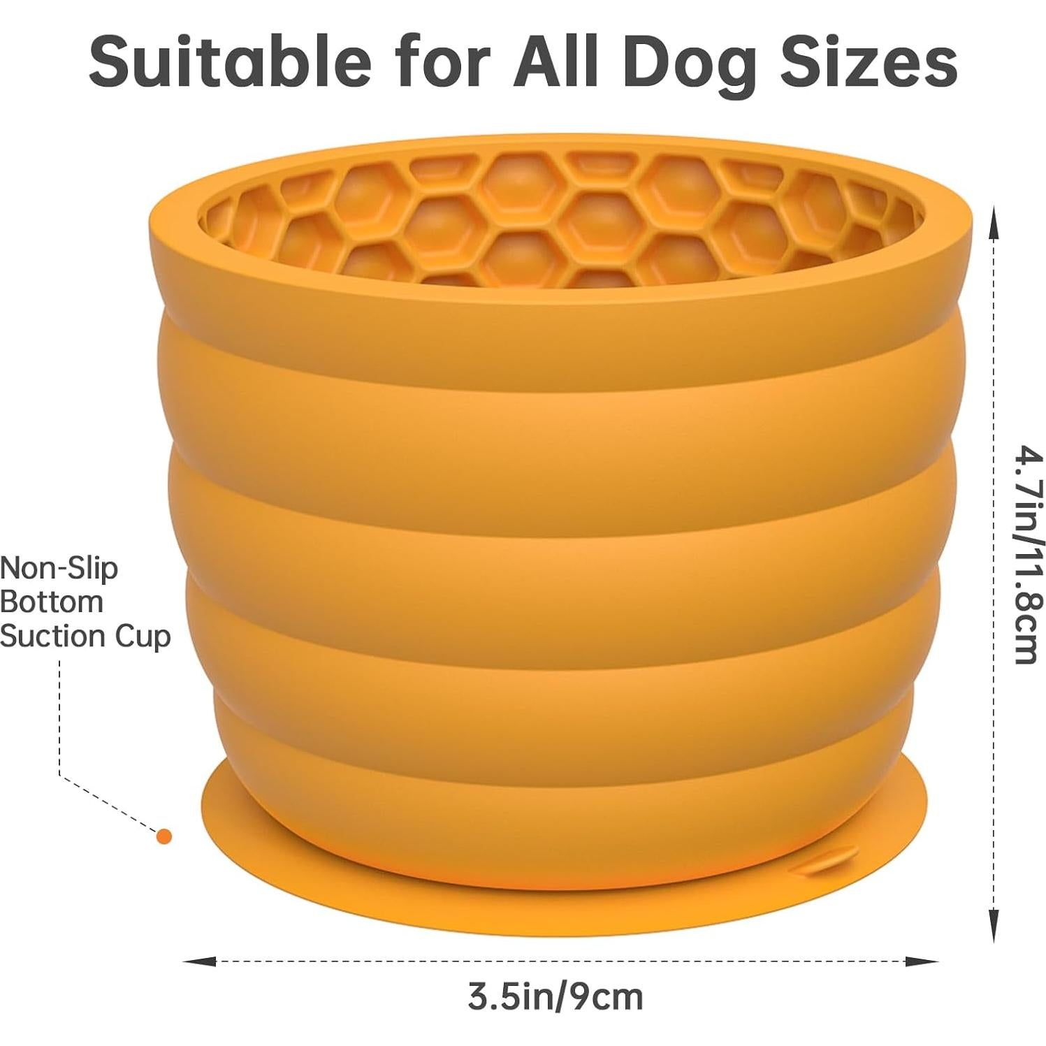 Cuenco de Alimentación Lenta NiHome para Perros - Silicona, 12cm