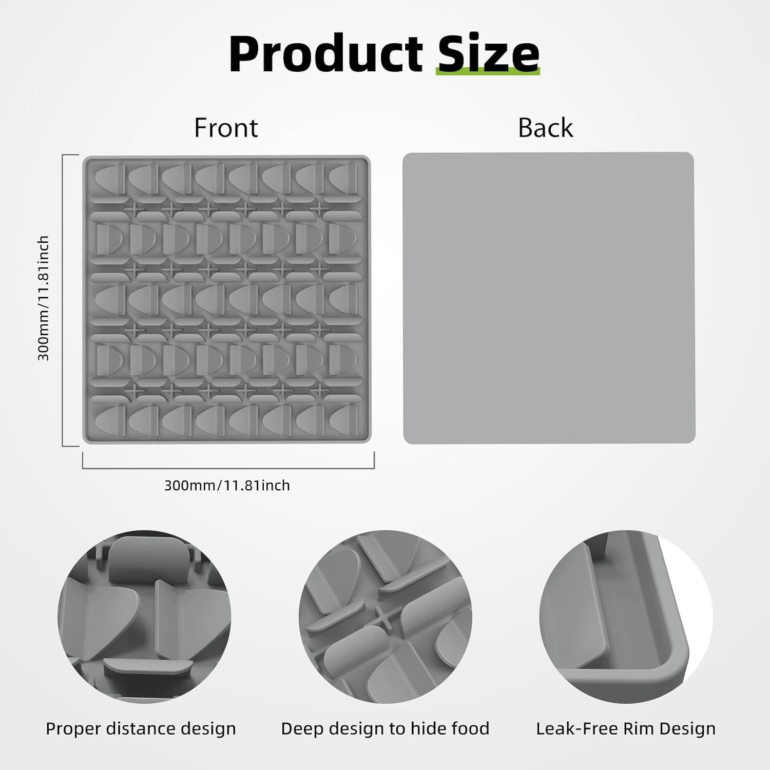 Alfombra de Olfateo para Perros SUPERDESIGN Gris 30x30cm