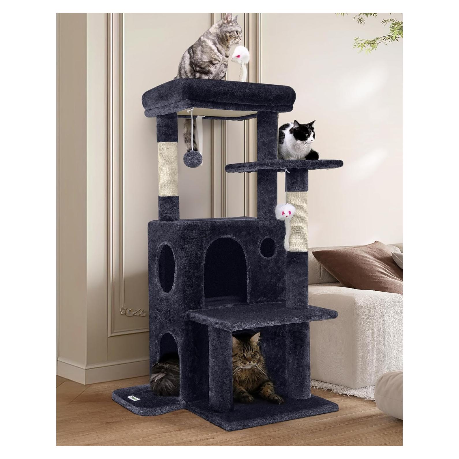 Torre de Árbol para Gatos Globlazer FC50 127 cm Gris Oscuro