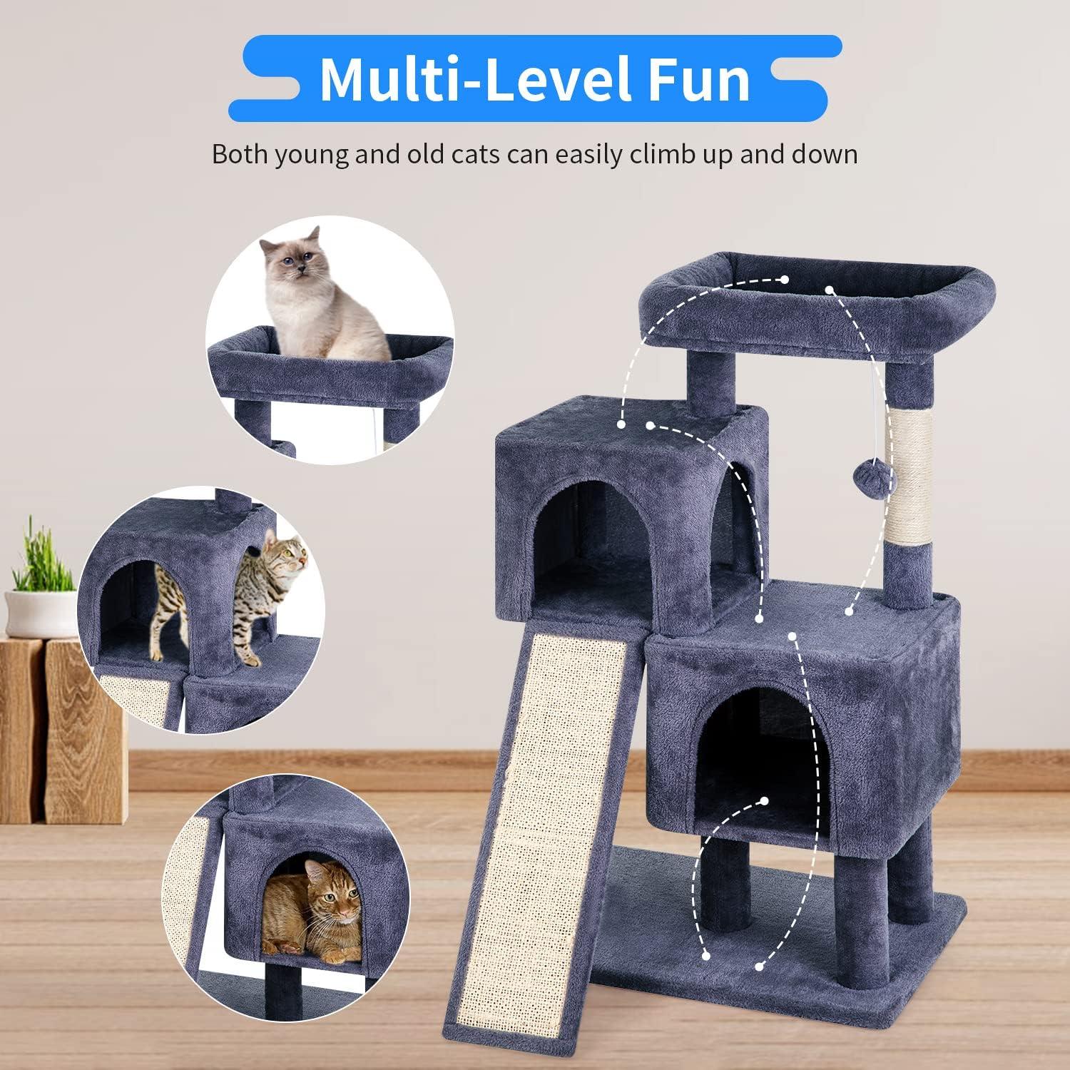 Árbol para Gatos BestPet 91 cm con Rampa y Condominios