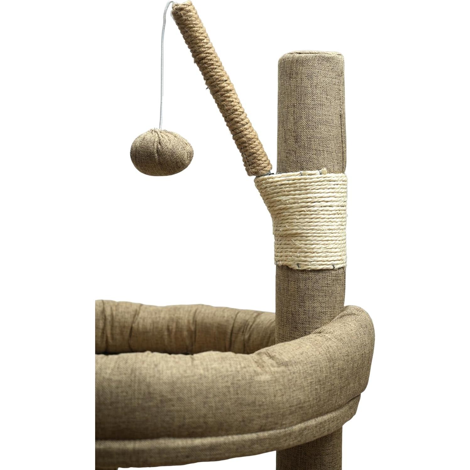 Torre para Gatos Manmeow MP17-K 76.2 cm con Rascador y Juguete