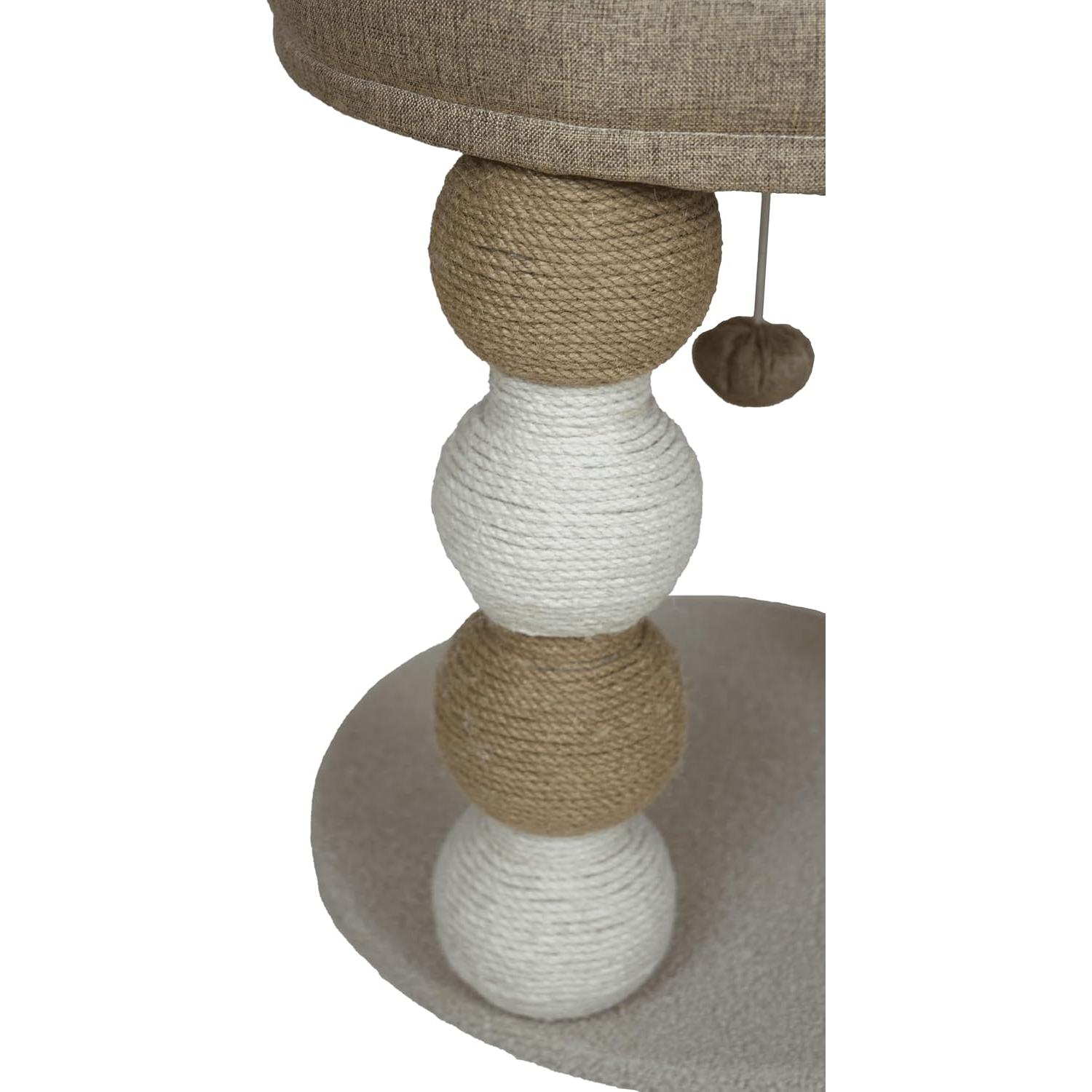 Torre para Gatos Manmeow MP17-K 76.2 cm con Rascador y Juguete