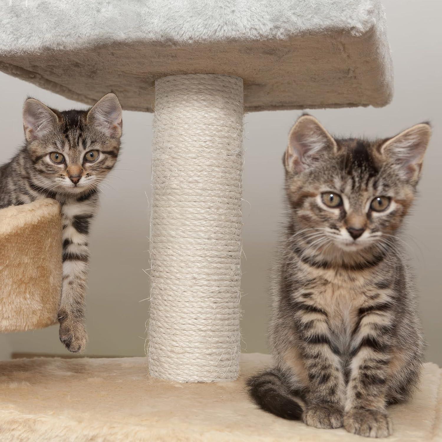 Cuerda de Sisal Natural para Gatos 50m 4mm Opvixi - Reparación Poste Rascado