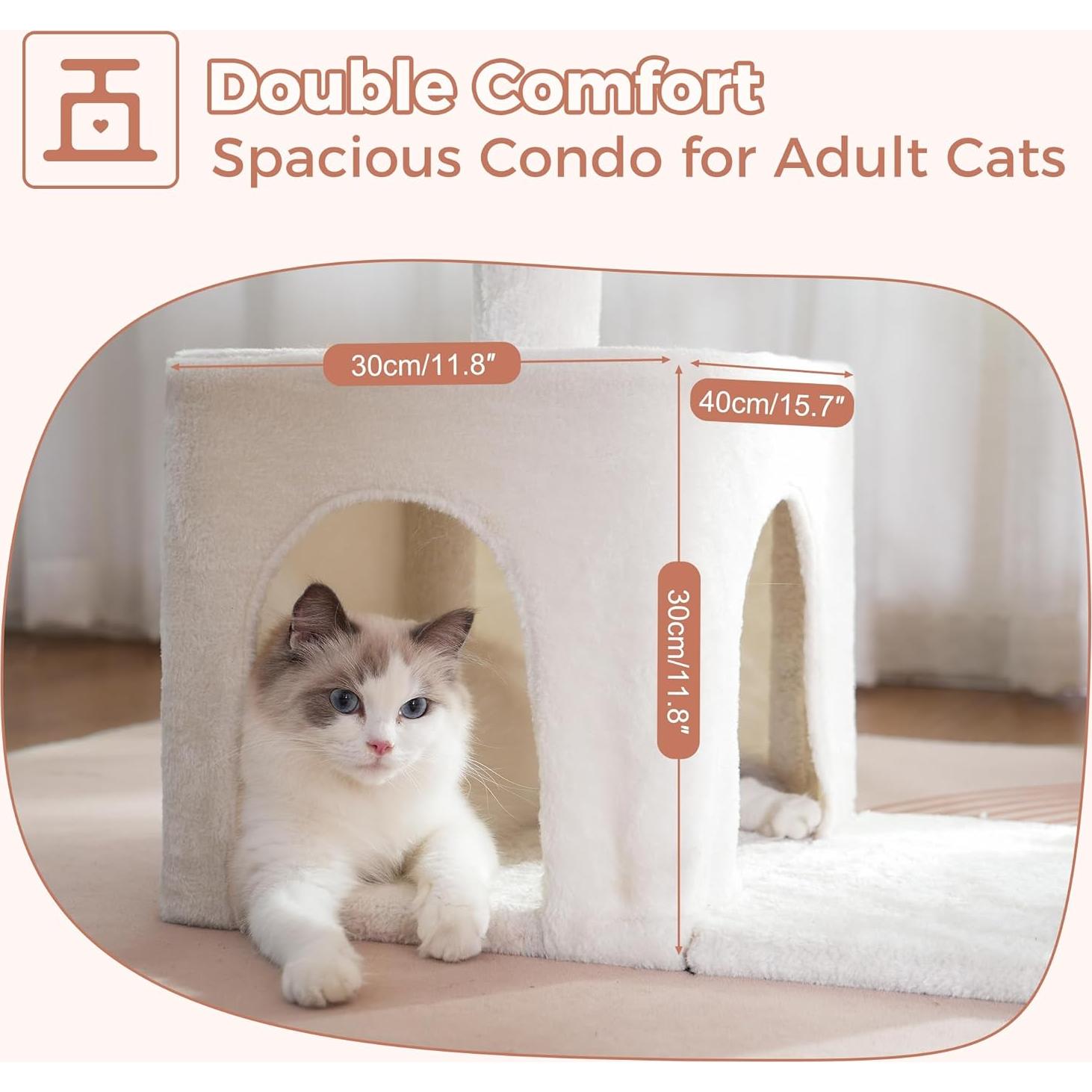 Árbol de Gato Pawfessor Flor 86 cm con Hamaca y Rascador