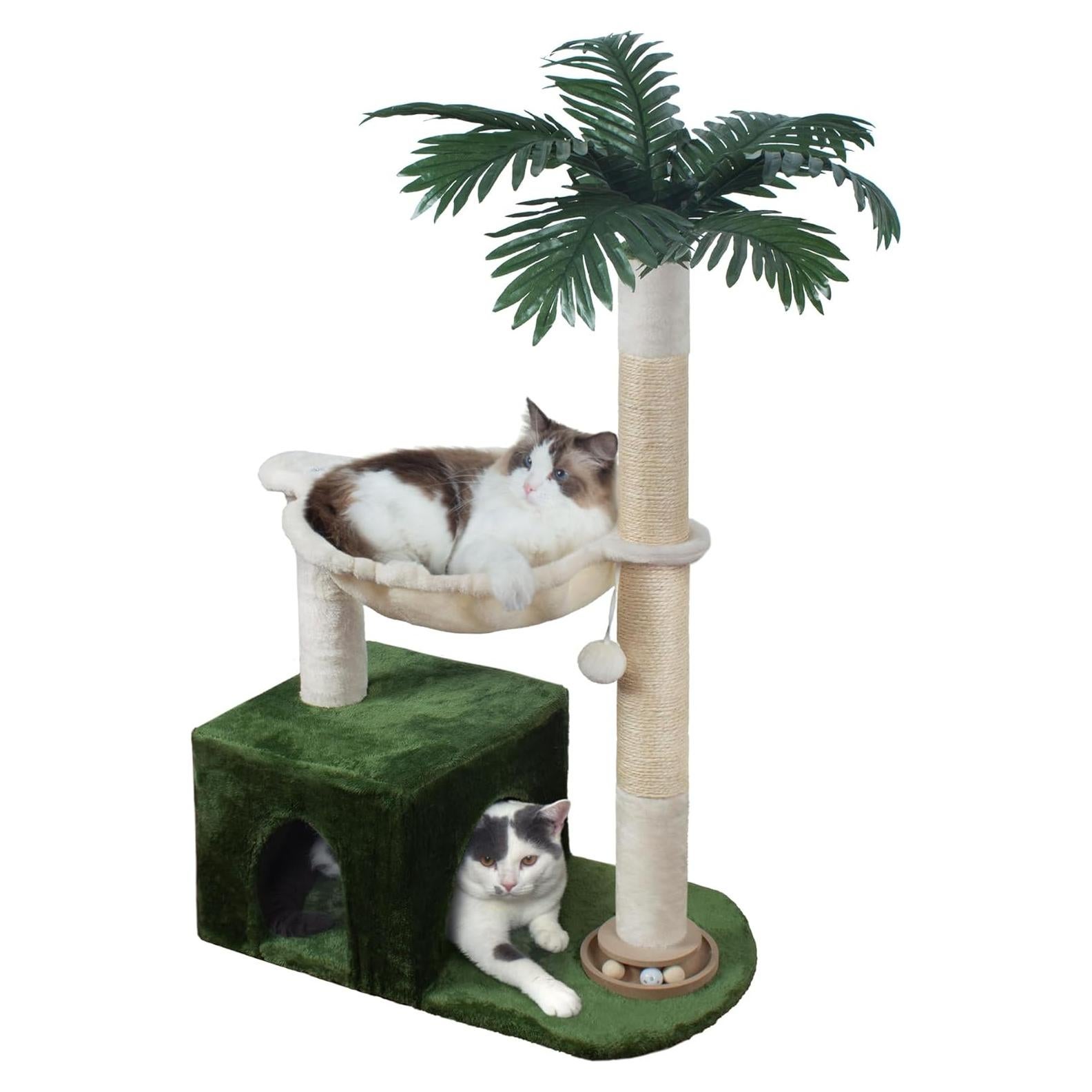 Árbol para Gatos Fantasreen 96.5 cm con Hamaca y Rascador