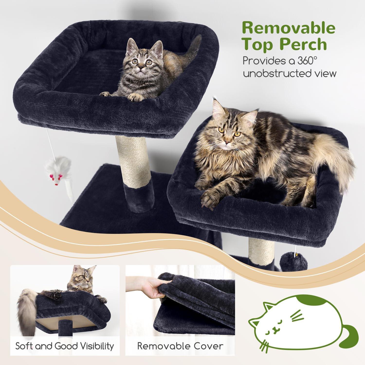 Árbol para Gatos Globlazer F71 180 cm Multi-Nivel Gris Oscuro