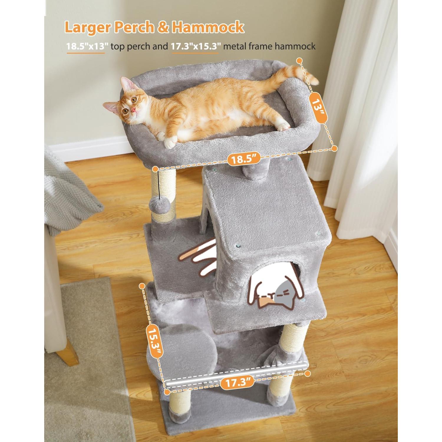 Árbol para Gatos PETEPELA 116.1 cm 5 Niveles Gris