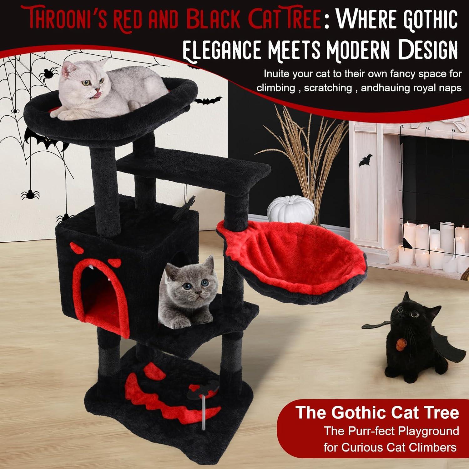 Árbol Gótico para Gatos Yungaspy 102.87 cm con Rascador