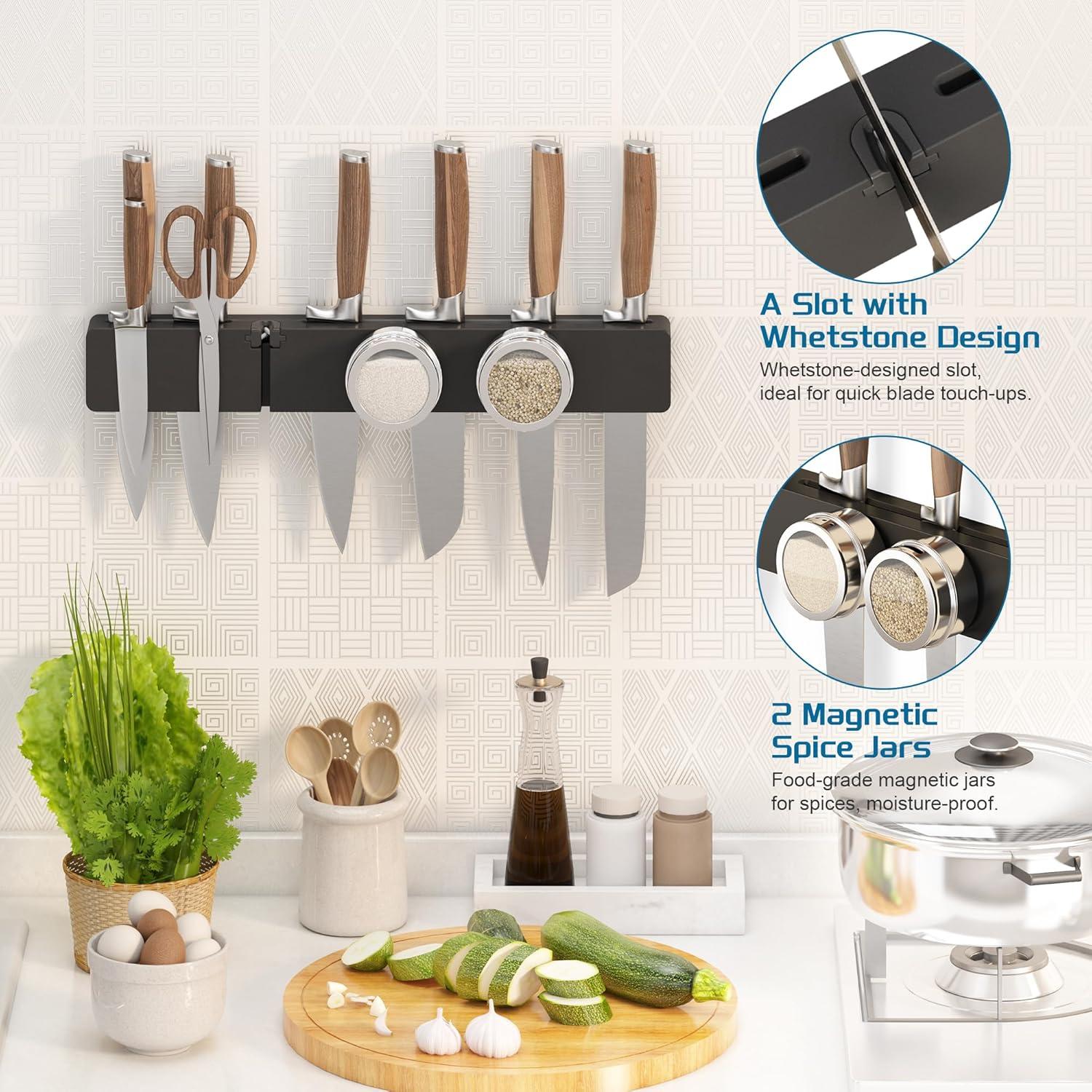 Soporte Magnético para Cuchillos MHXW SXPN 40.64 cm Madera Acacia