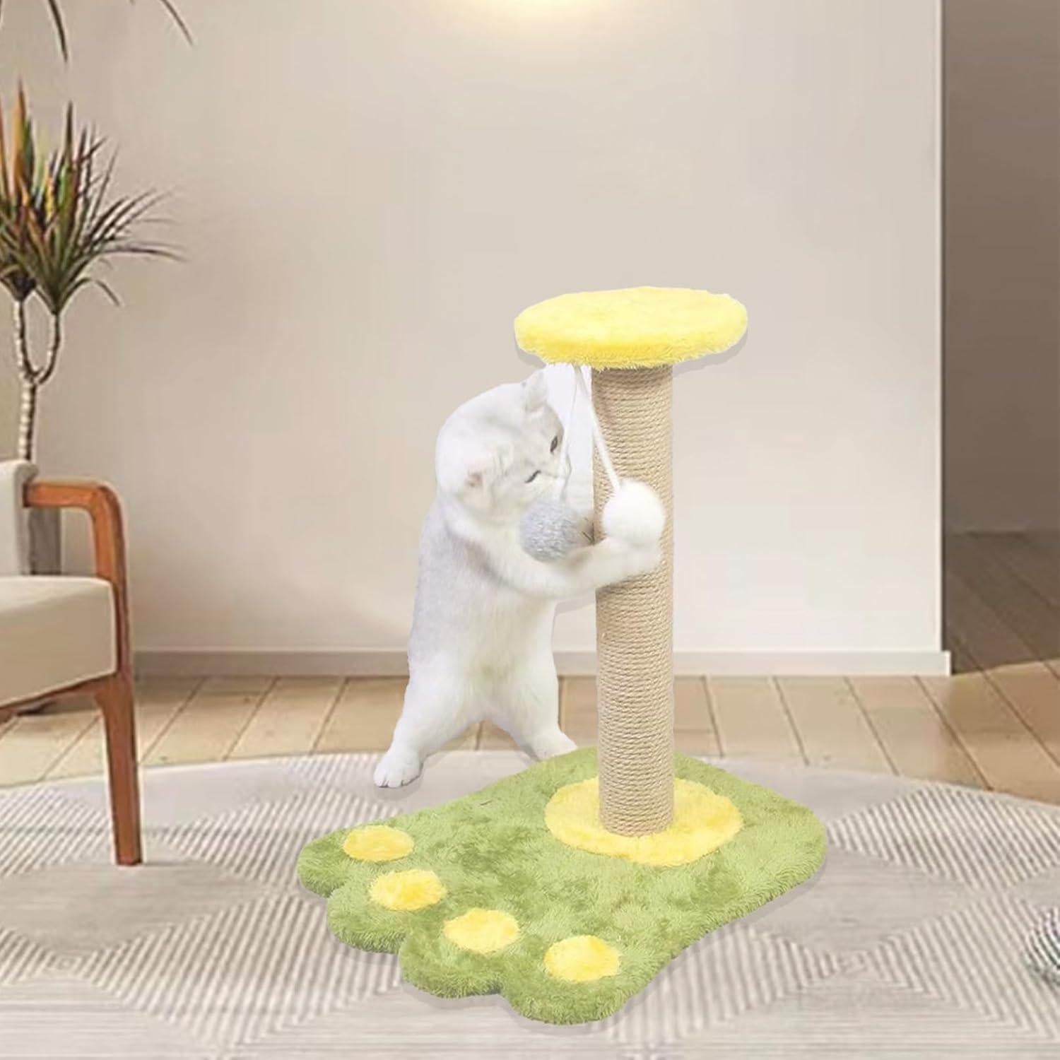 4 Piezas Poste Rascador para Gatos MUYG 40 cm Sisal Natural