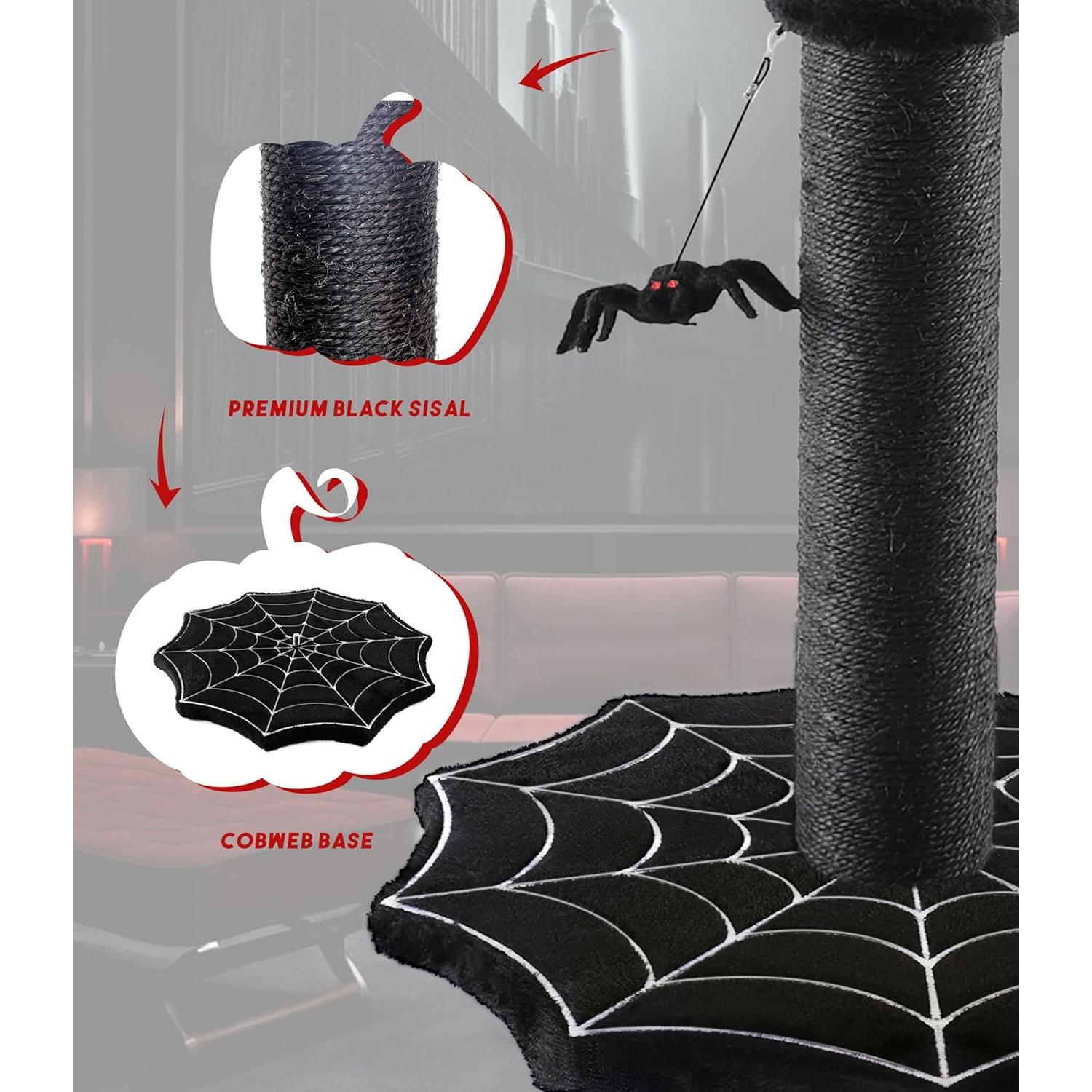 Rascador Gótico para Gatos PuzzlePaw Grande con Juguetes