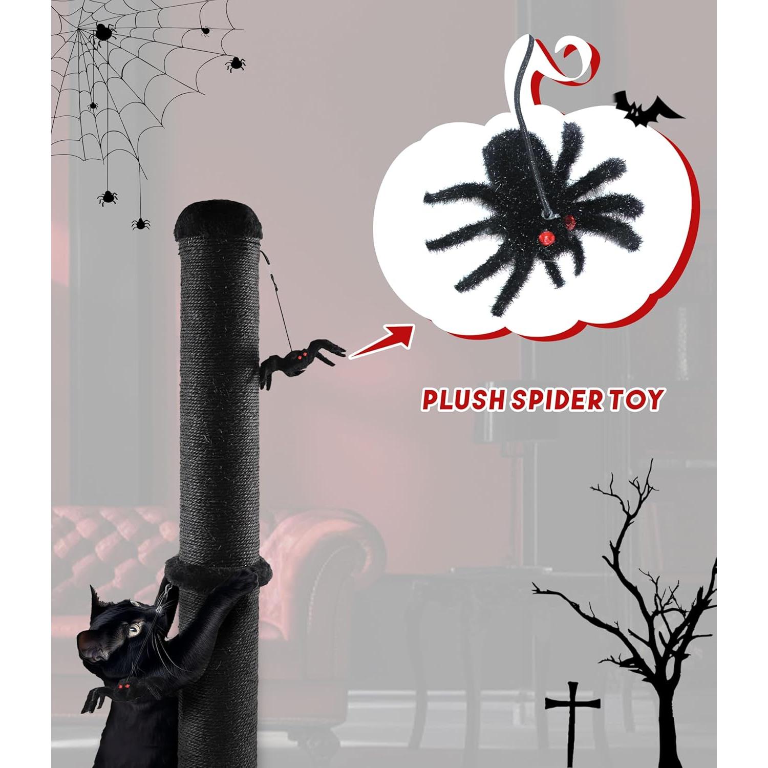 Rascador Gótico para Gatos PuzzlePaw Grande con Juguetes