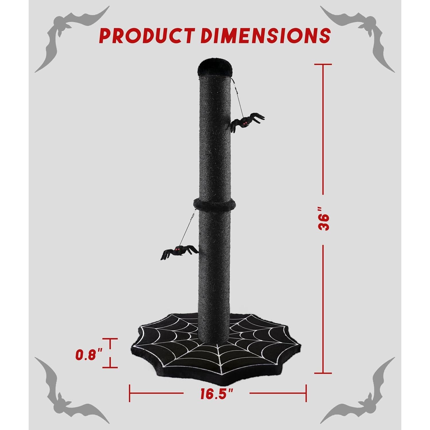 Rascador Gótico para Gatos PuzzlePaw Grande con Juguetes