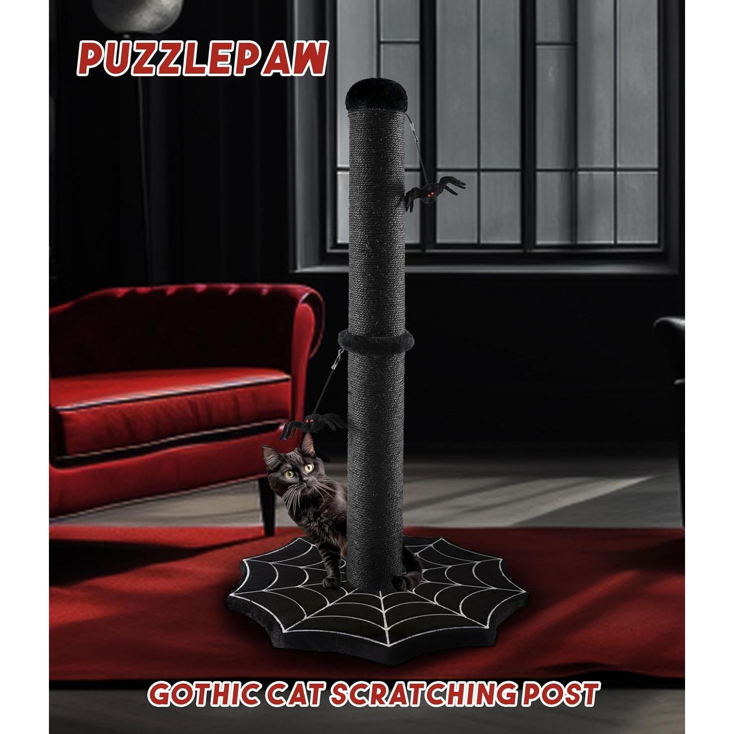 Rascador Gótico para Gatos PuzzlePaw Grande con Juguetes