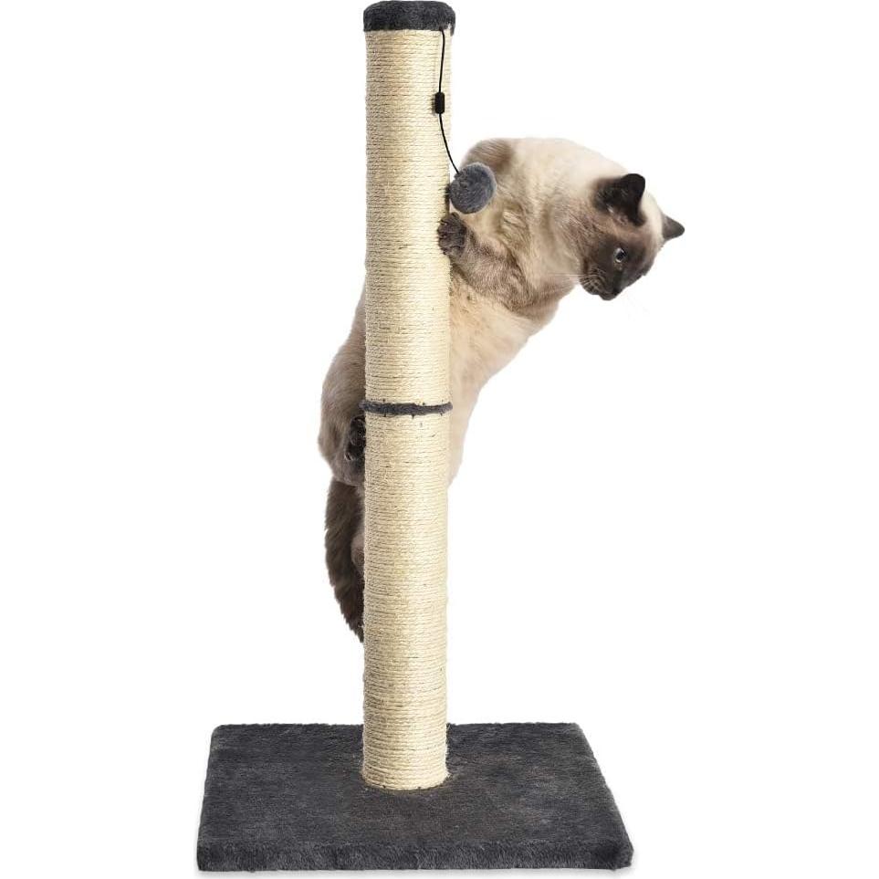 Rascador para Gatos Amazon Basics 80 cm Gris - Clásico Mediano