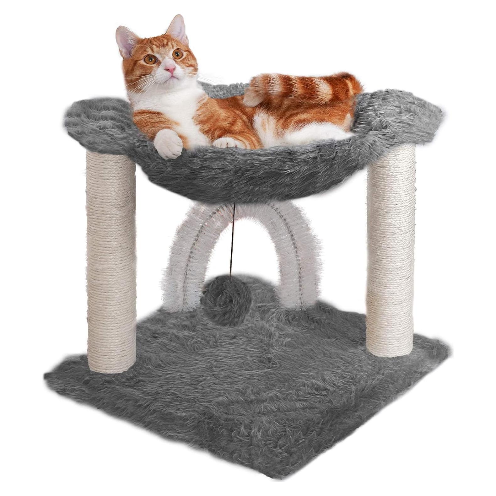 Parque Infantil para Gatos Furhaven Tiger Tough - Plata